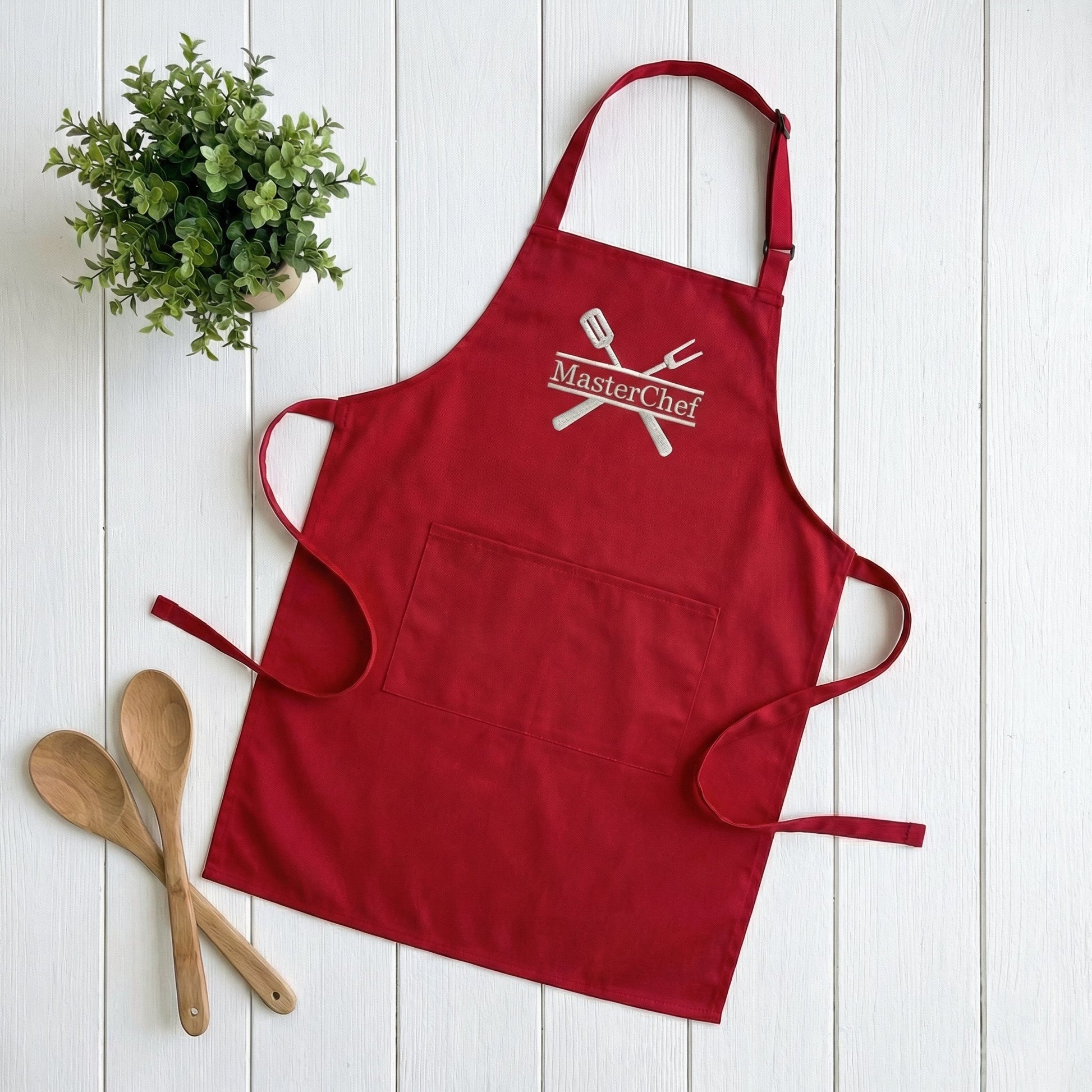 Custom Embroidered Apron - Personalized Kitchen, Workshop & Bartender Gift