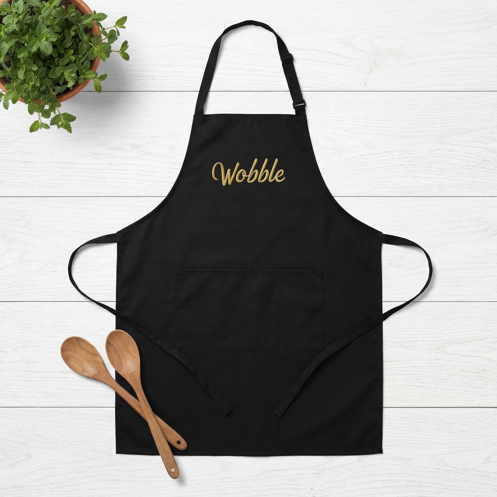 Custom Embroidered Apron with Name - Personalized Cooking & Craft Lover Gift