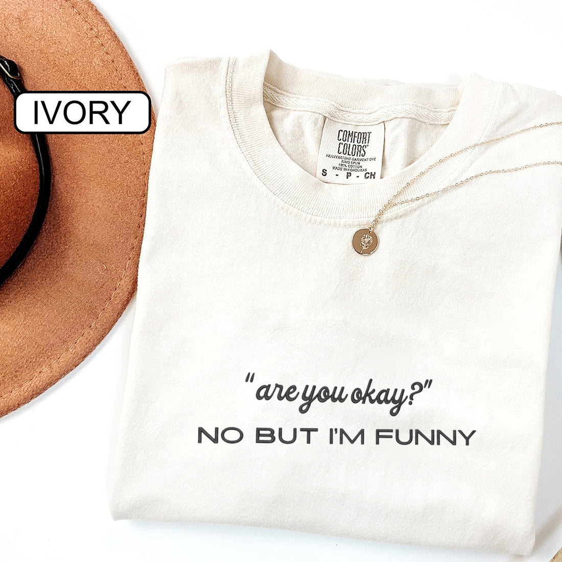 Custom Embroidered 'Are You Okay' T-Shirt - Funny Mental Health Quote - Sarcastic Gift for Women