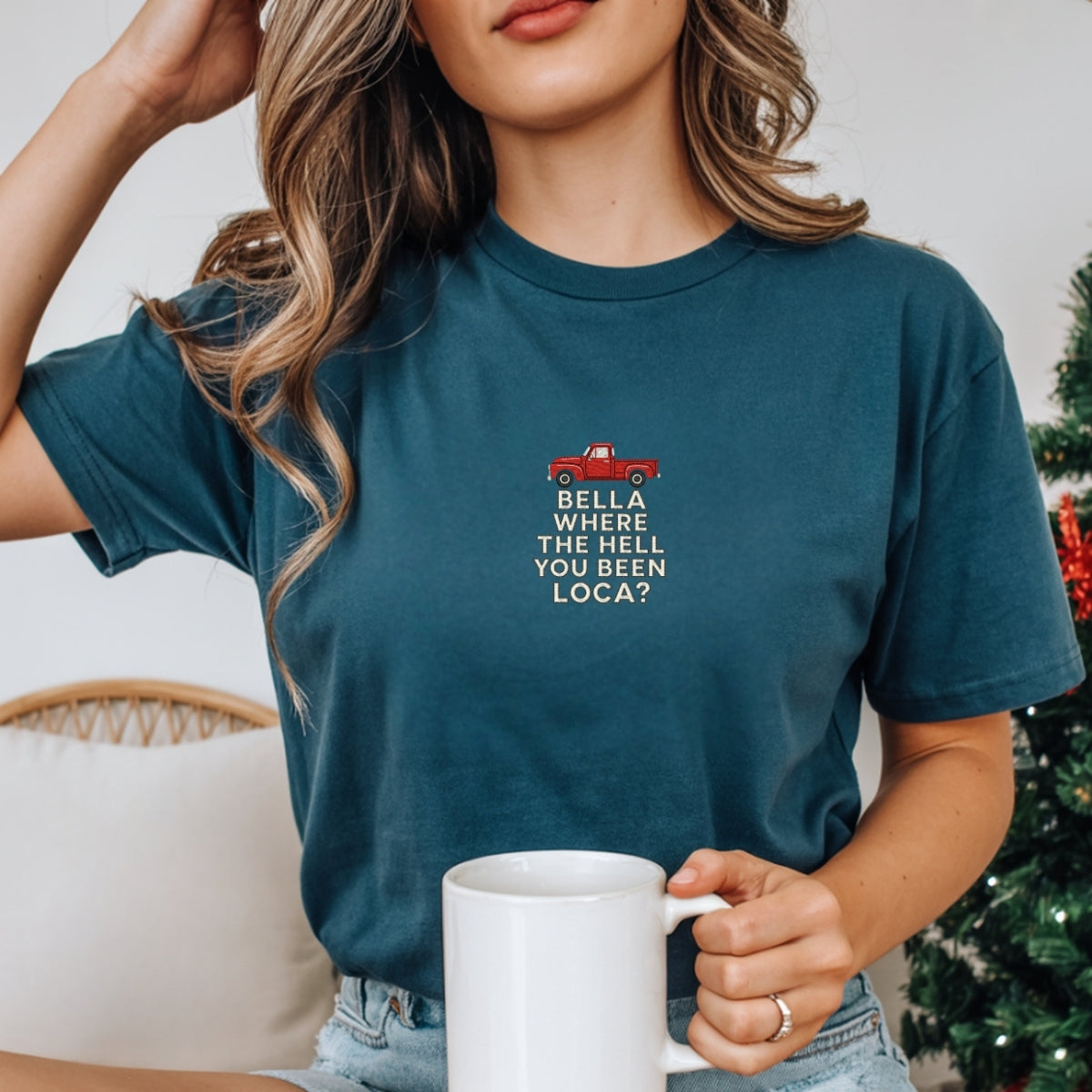 Funny Where You Been Loca Custom Embroidered T-Shirt - Personalized Meme Gift