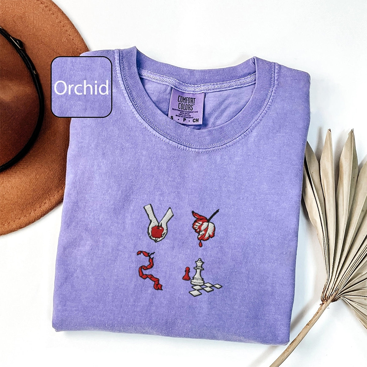 Book Cover Custom Embroidered T-Shirt - Aesthetic Reader Gift for Bookworms