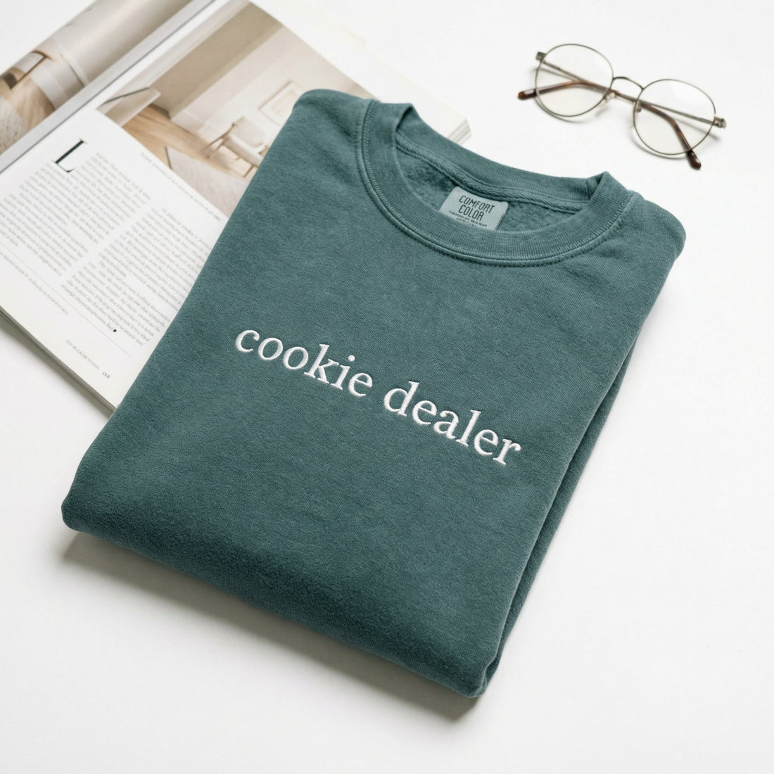 Cookie Dealer Custom Embroidered T-Shirt - Funny Baker Personalized Gift