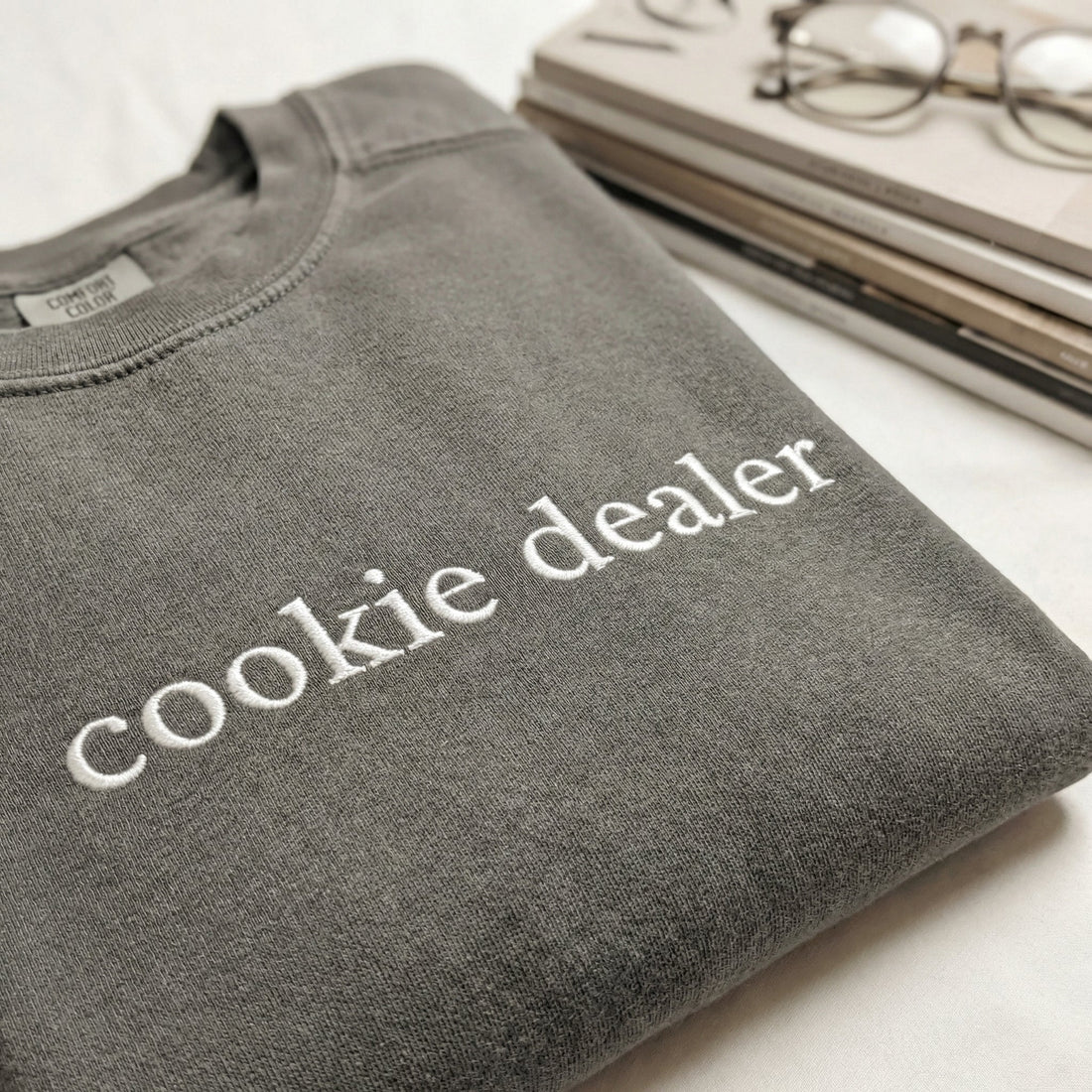 Cookie Dealer Custom Embroidered T-Shirt - Funny Baker Personalized Gift