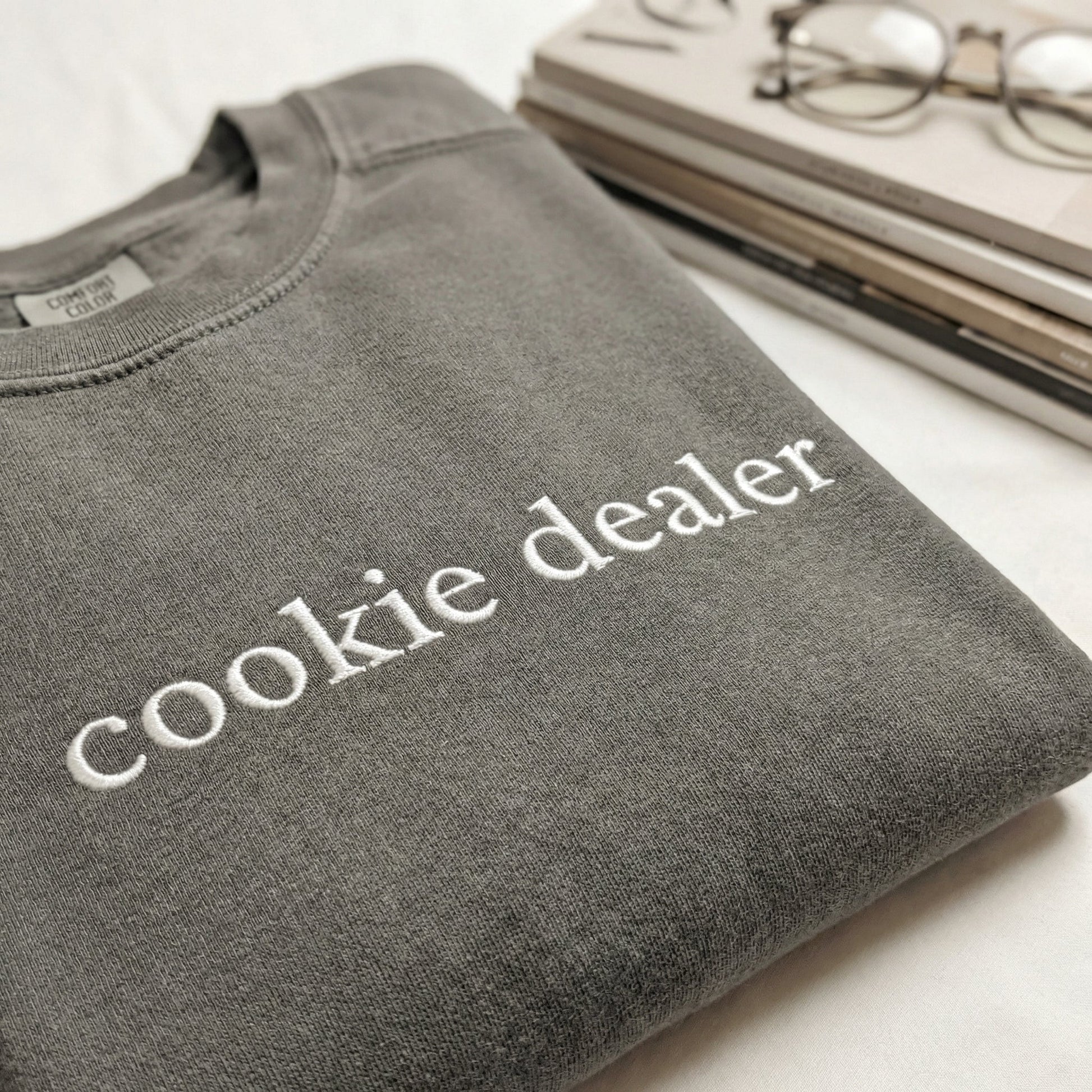 Cookie Dealer Custom Embroidered T-Shirt - Funny Baker Personalized Gift