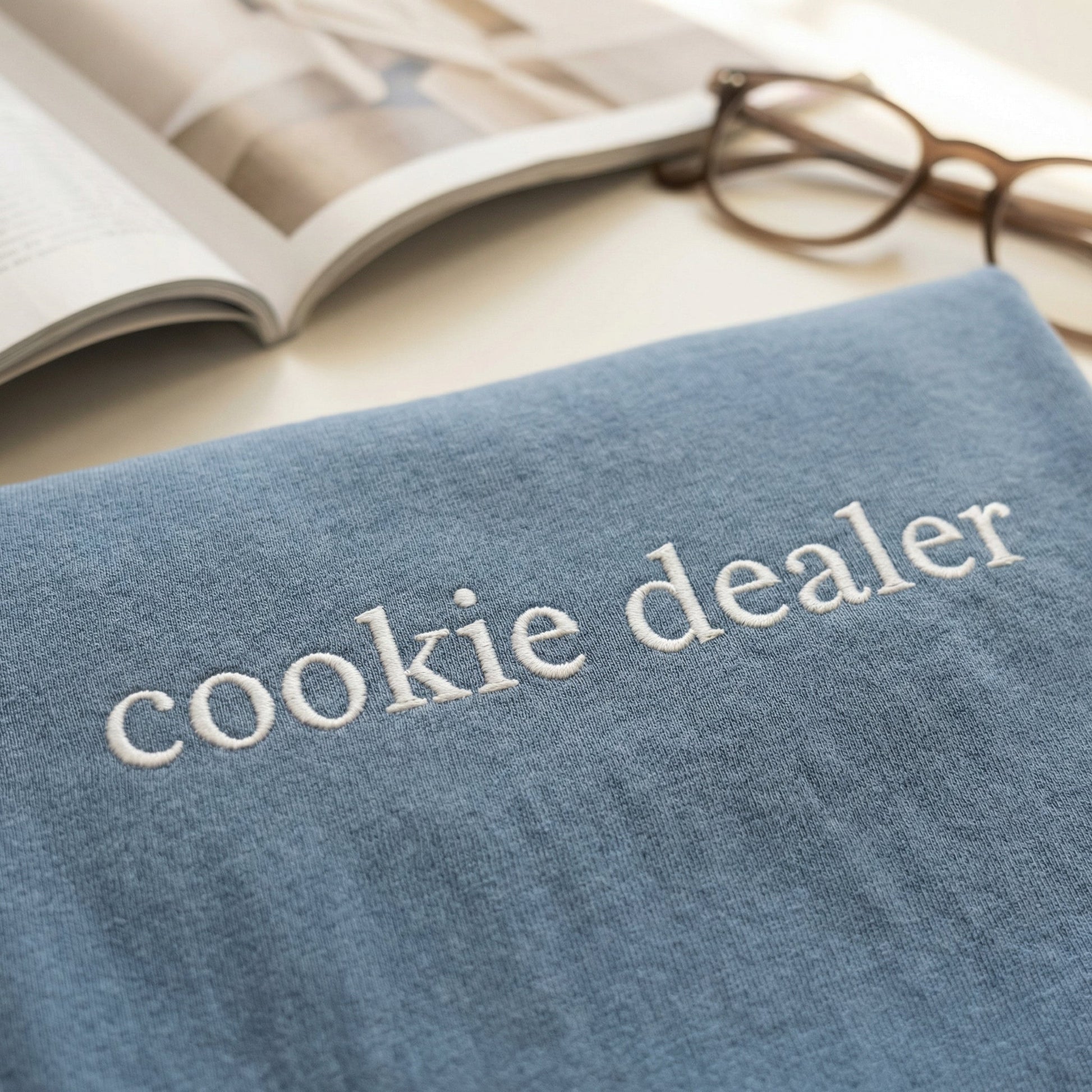 Cookie Dealer Custom Embroidered T-Shirt - Funny Baker Personalized Gift