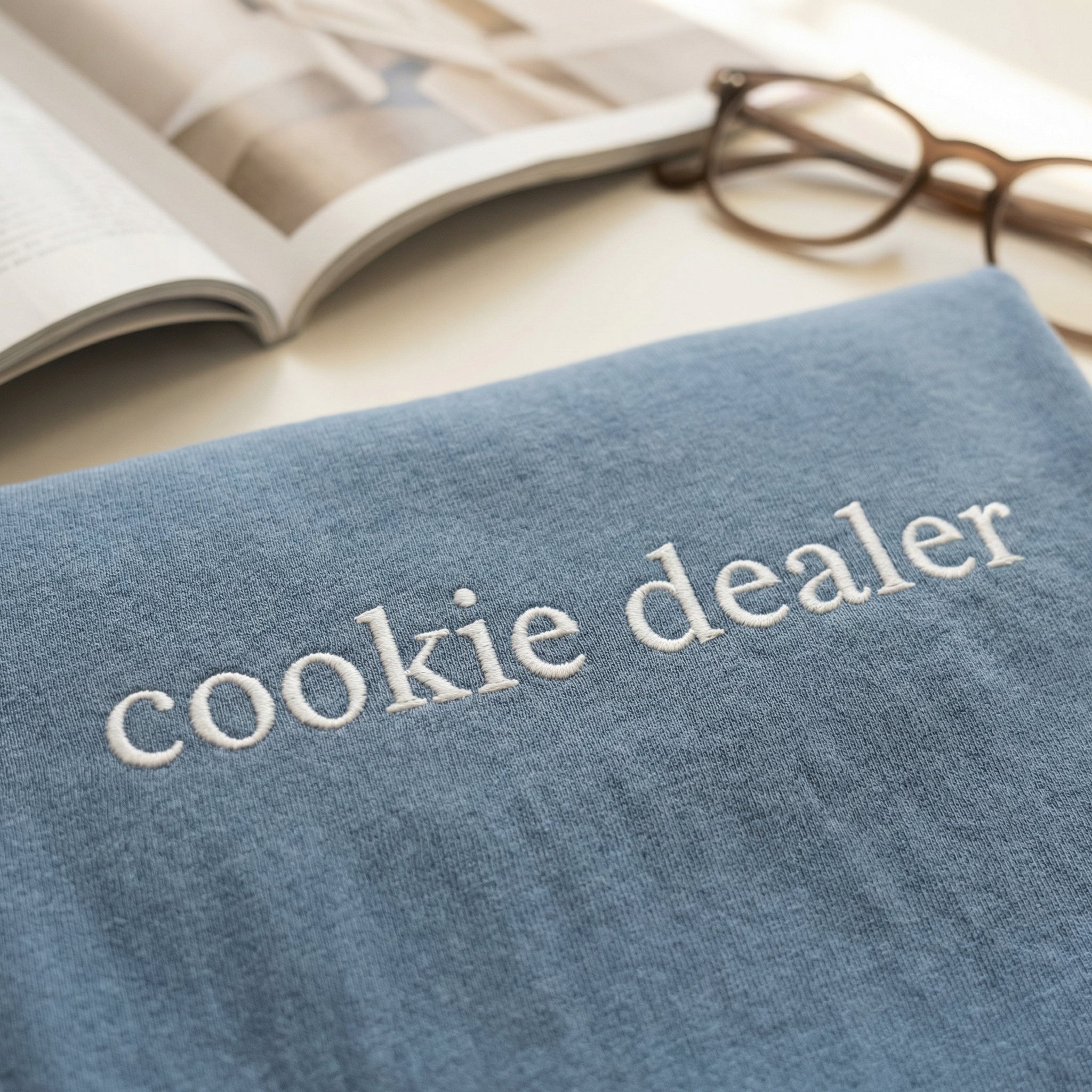 Cookie Dealer Custom Embroidered T-Shirt - Funny Baker Personalized Gift