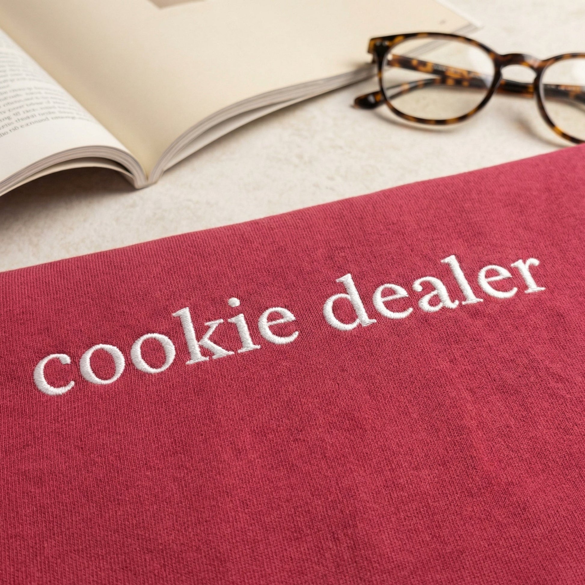 Cookie Dealer Custom Embroidered T-Shirt - Funny Baker Personalized Gift