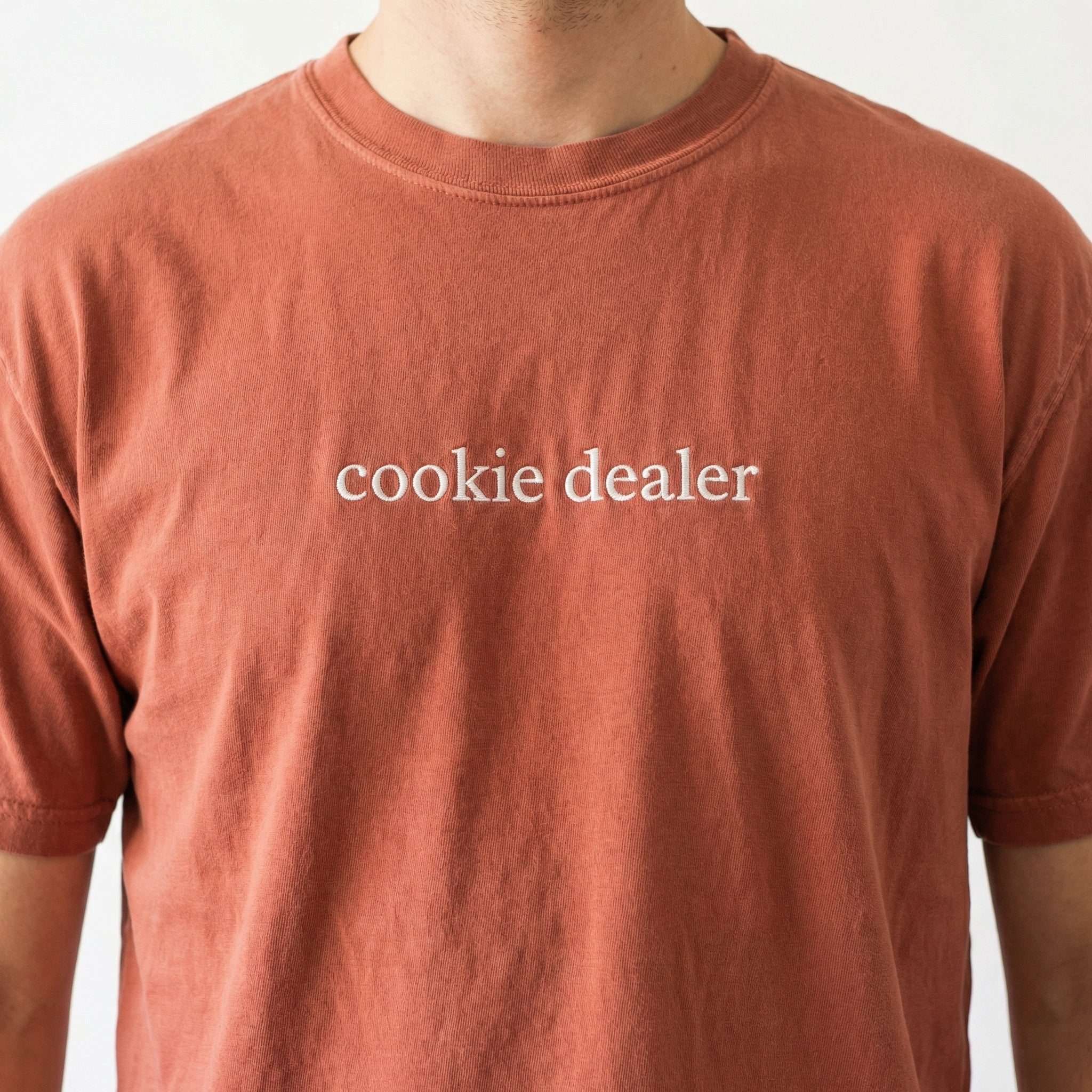 Cookie Dealer Custom Embroidered T-Shirt - Funny Baker Personalized Gift