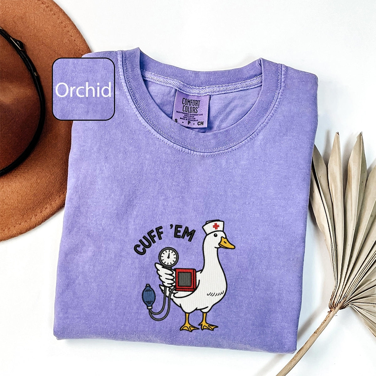 Nurse Practitioner Custom Embroidered T-Shirt - Funny Goose Nurse Tee, Personalized Gift
