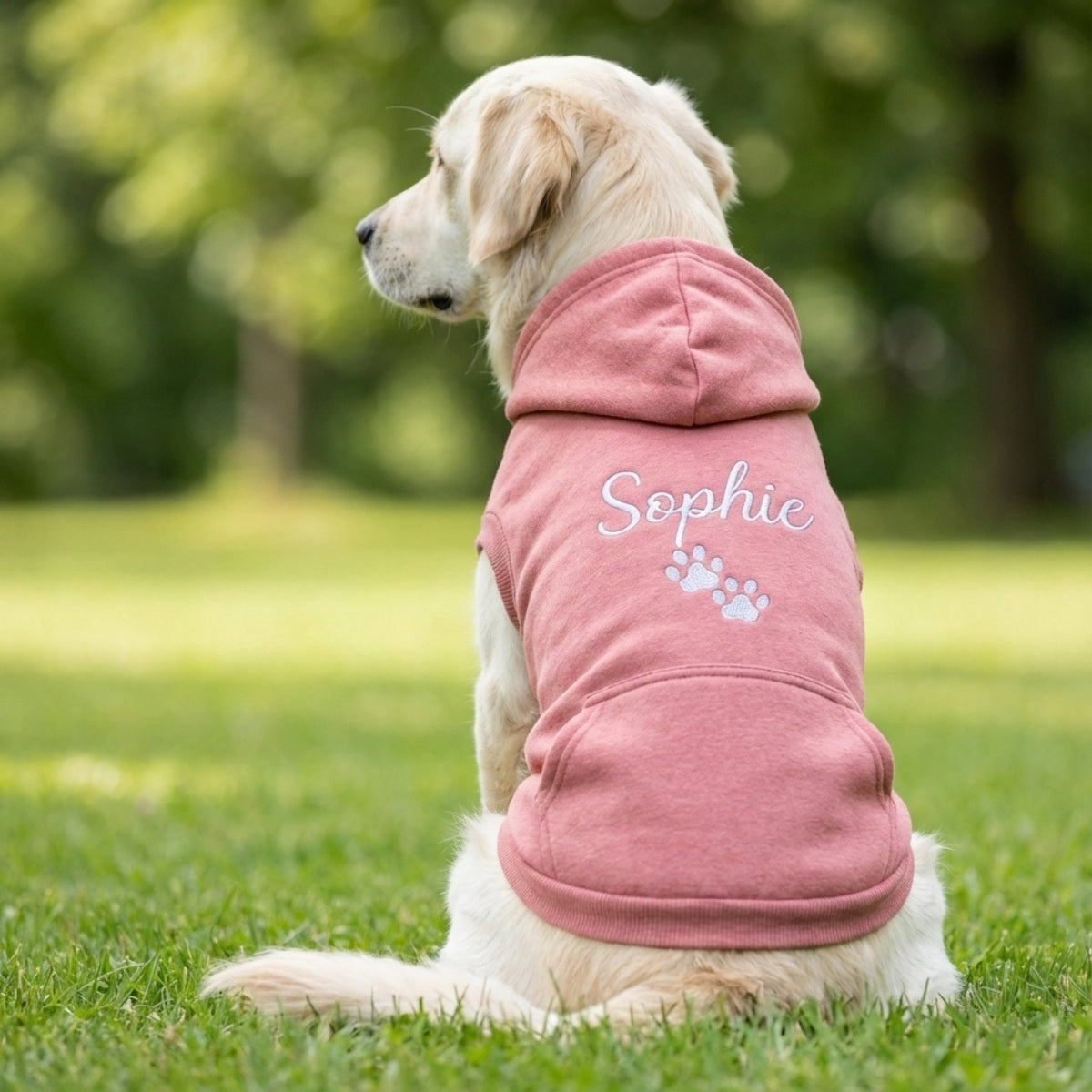 Dog Name Custom Embroidered Hoodie - Personalized Pet Apparel, Gift for Dog Owners