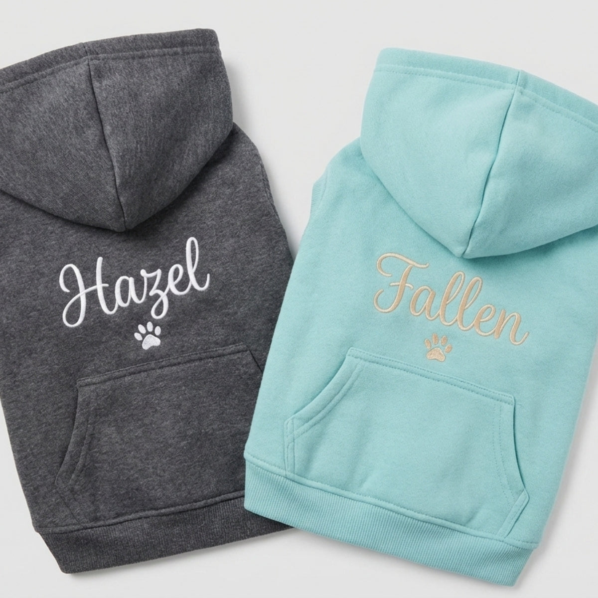 Dog Name Custom Embroidered Hoodie - Personalized Pet Apparel, Gift for Dog Owners