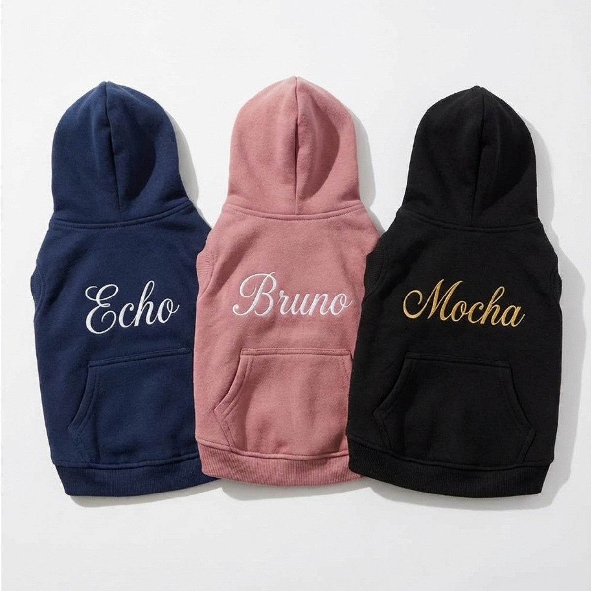 Dog Name Custom Embroidered Hoodie - Personalized Pet Apparel, Gift for Dog Owners