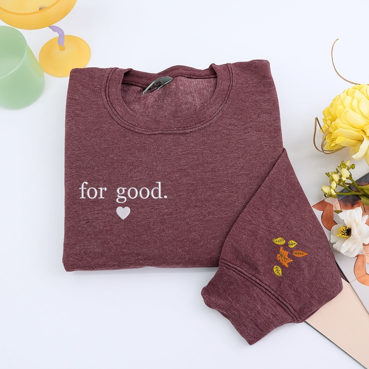 For Good Custom Embroidered Sweatshirt - Shiz University Personalized Wicked Musical Hoodie