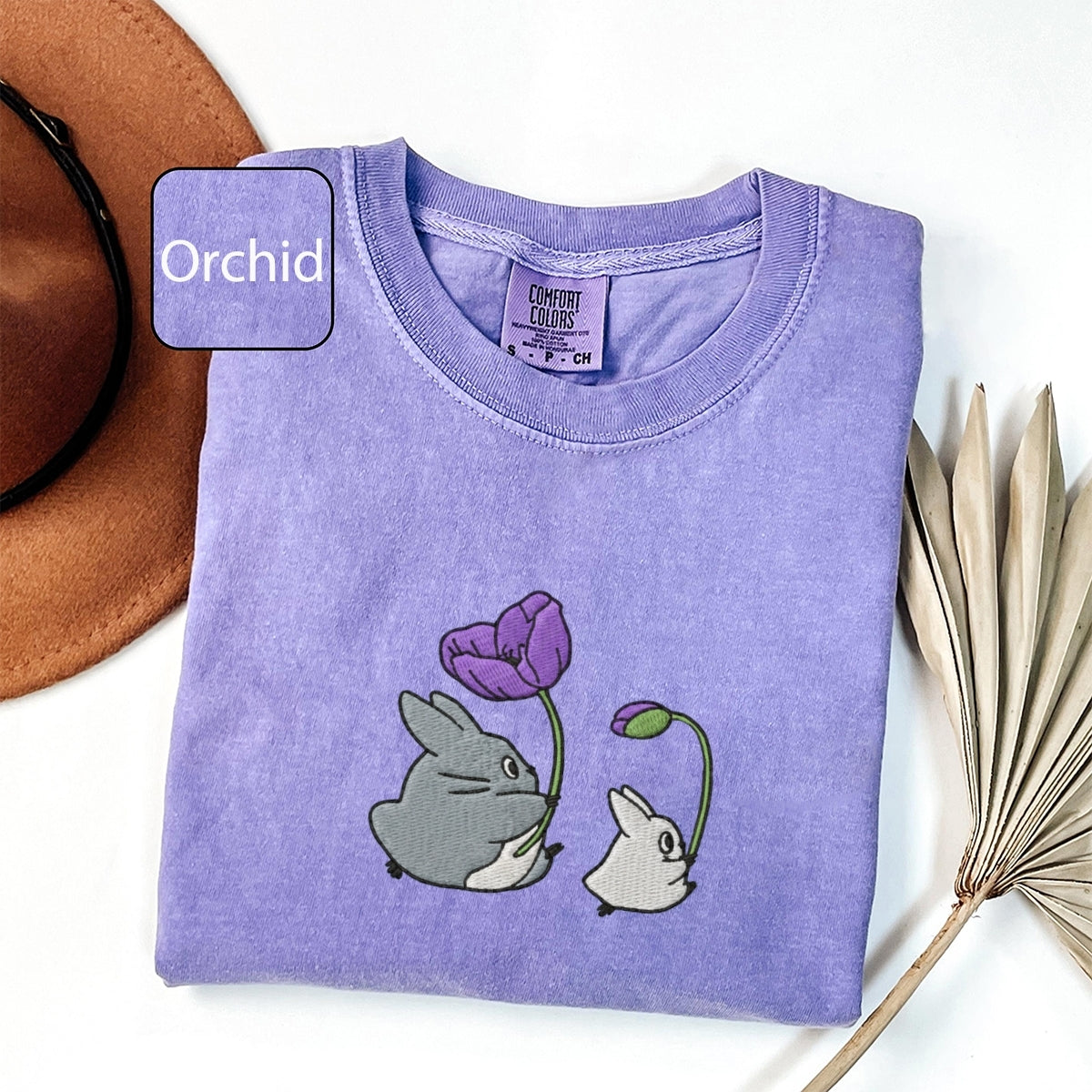 Forest Creatures Custom Embroidered T-Shirt - Cute Cozy Aesthetic Personalized Gift for Her