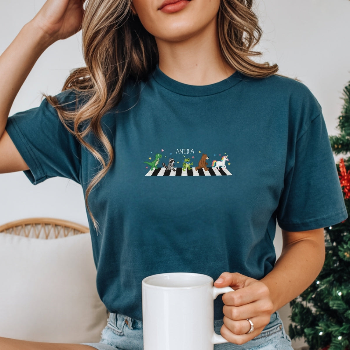 Freedom Frog Custom Embroidered T-Shirt - Anti-Fascism Meme Personalized Tee