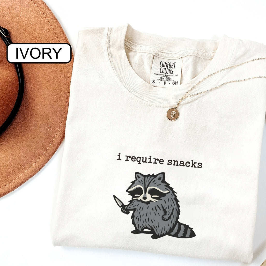 Goblincore Raccoon Custom Embroidered T-Shirt - Funny Meme Personalized Gift