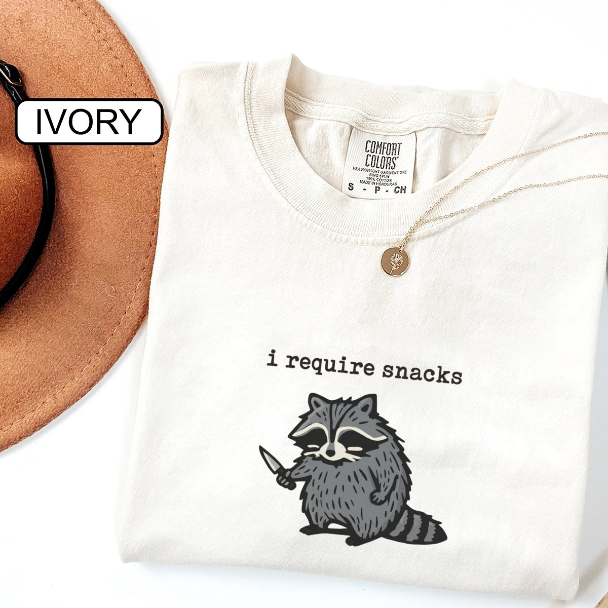 Goblincore Raccoon Custom Embroidered T-Shirt - Funny Meme Personalized Gift