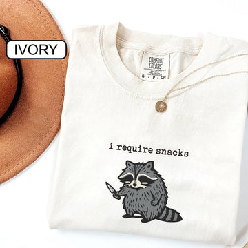 Goblincore Raccoon Custom Embroidered T-Shirt - Funny Meme Personalized Gift