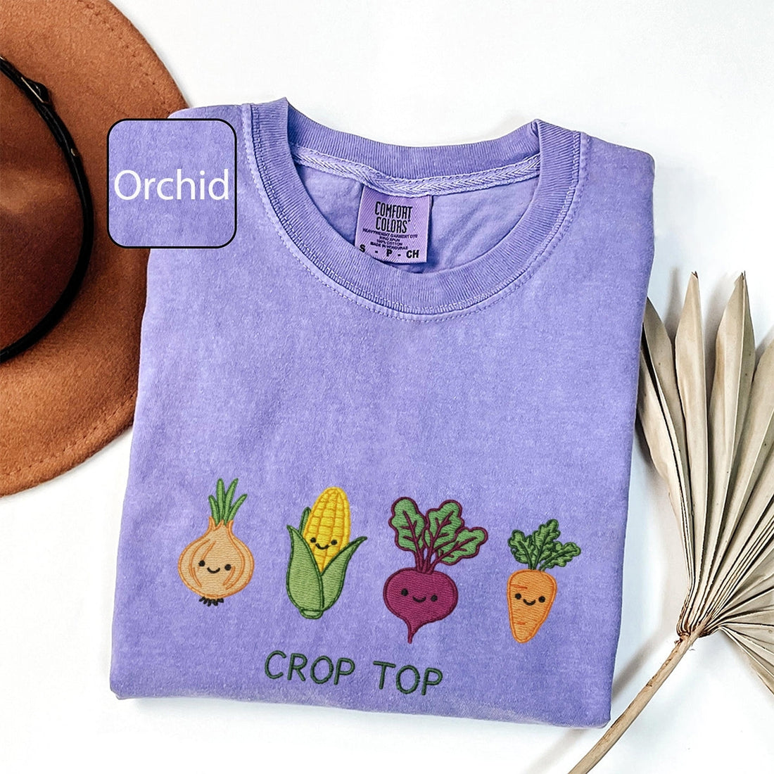 Gardening Crop Top Custom Embroidered T-Shirt - Funny Plant Mom Personalized Gift