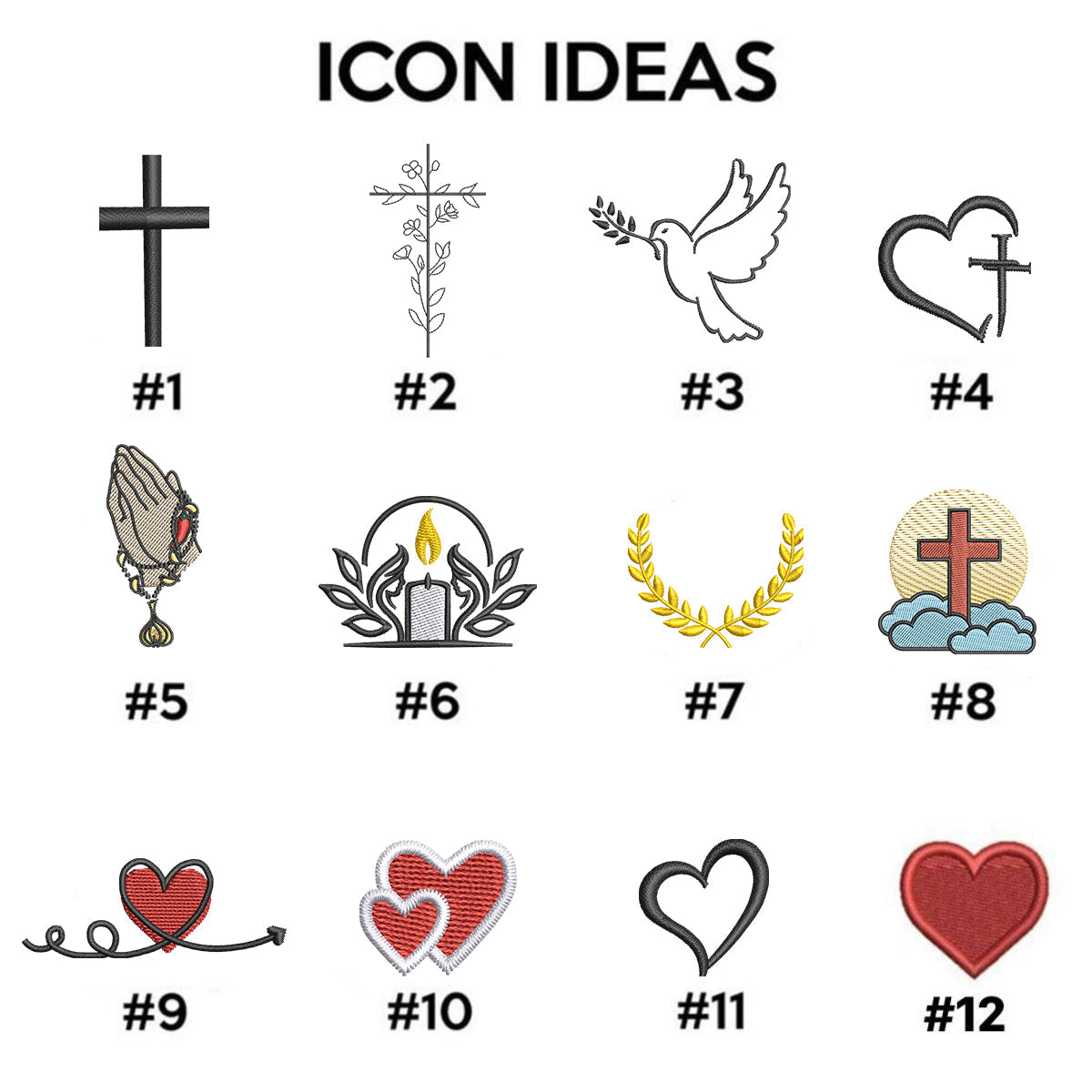 Love Like Jesus Custom Embroidered Hoodie - Valentine's Day Personalized Gift