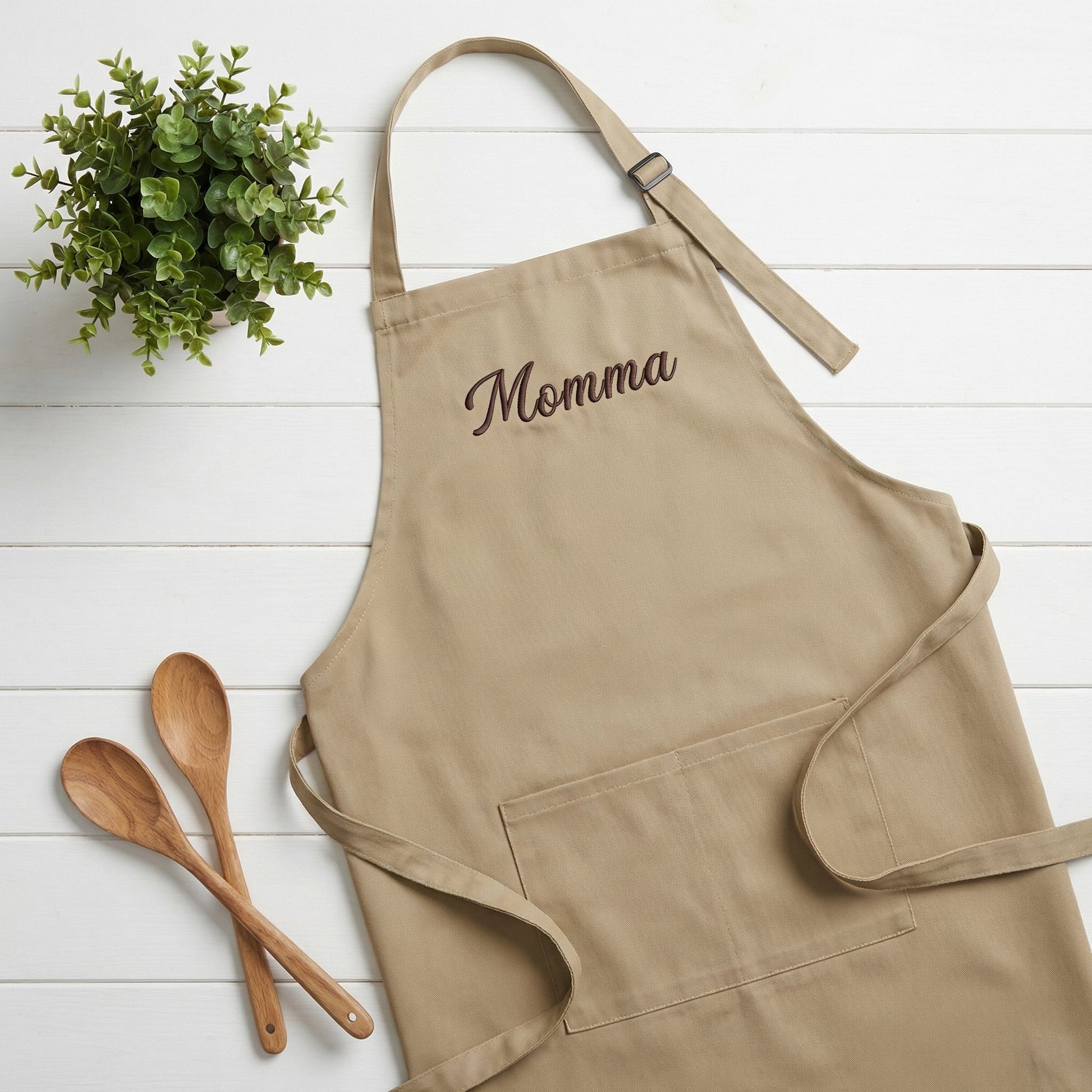 Mama Custom Embroidered Apron - Personalized Gift with Name