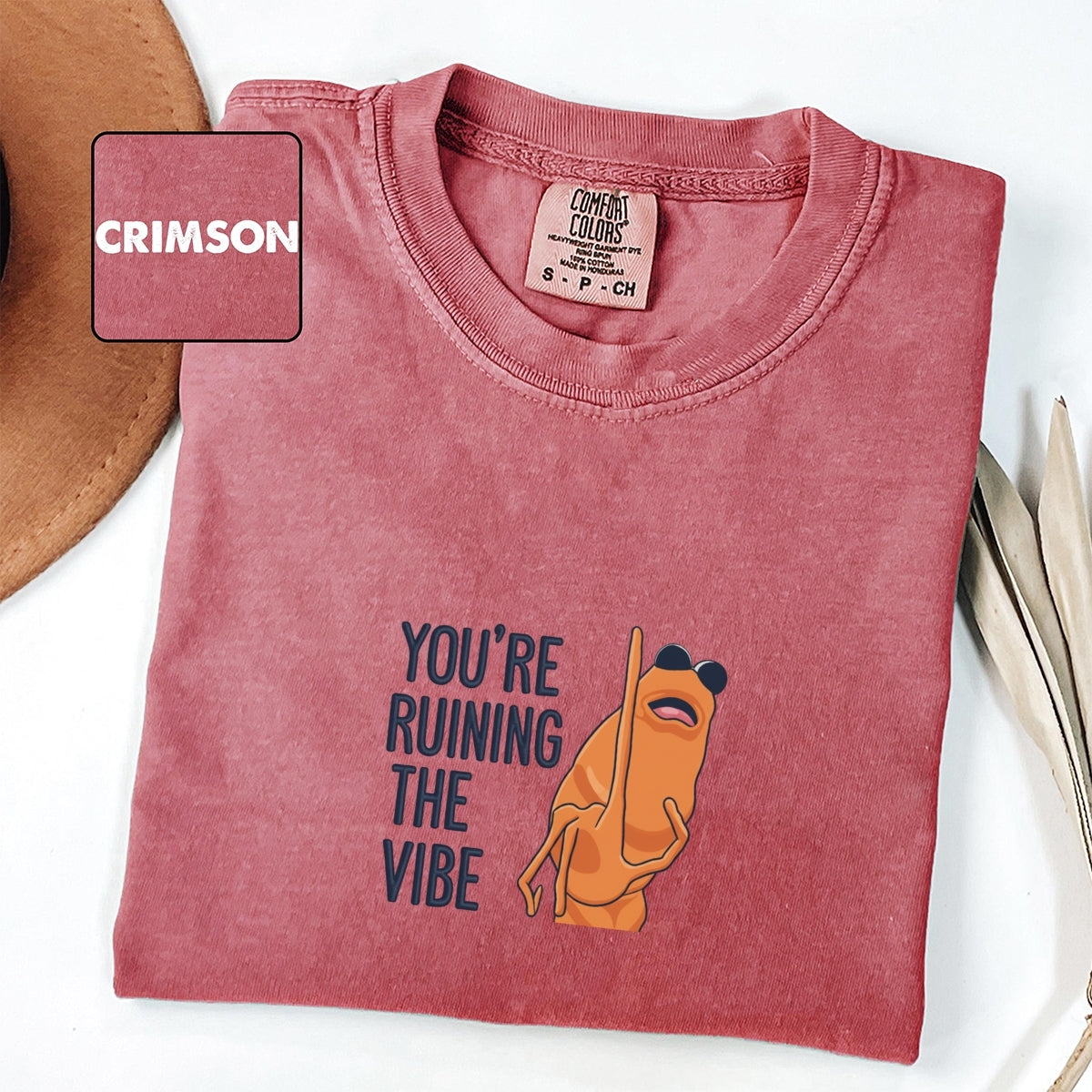 Marcus the Worm Custom Embroidered T-Shirt - Funny Meme Personalized Christmas Gift