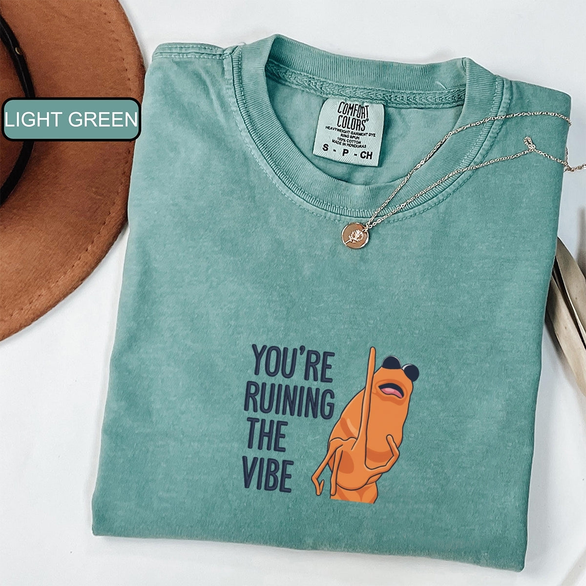 Marcus the Worm Custom Embroidered T-Shirt - Funny Meme Personalized Christmas Gift