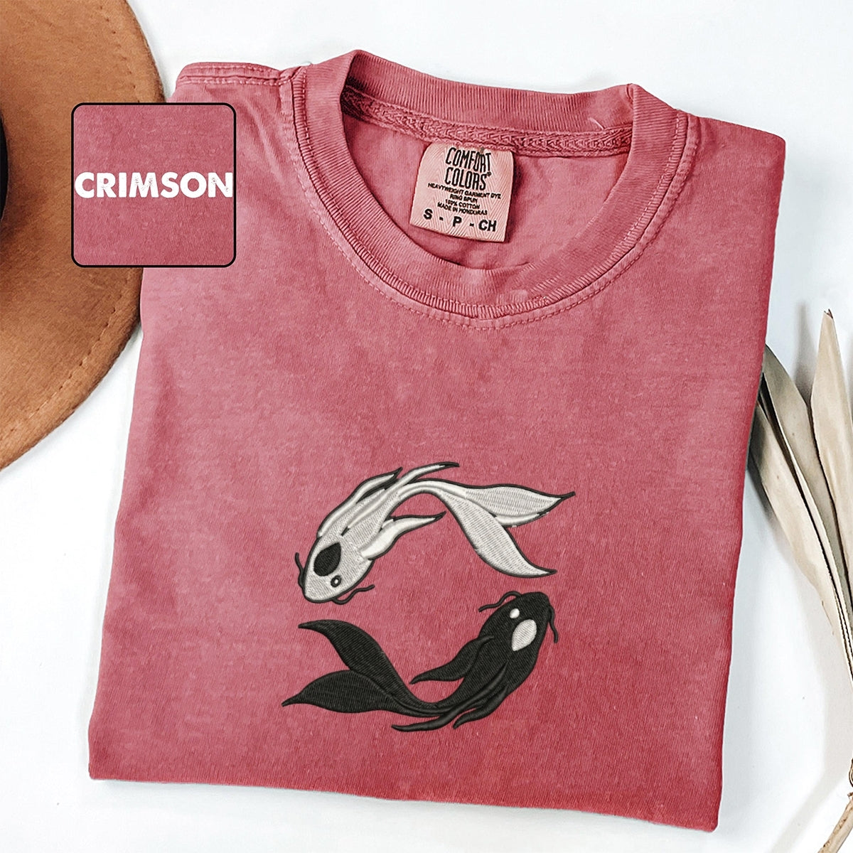 Moon Spirits Custom Embroidered T-Shirt - Ocean & Moon Lover Personalized Gift