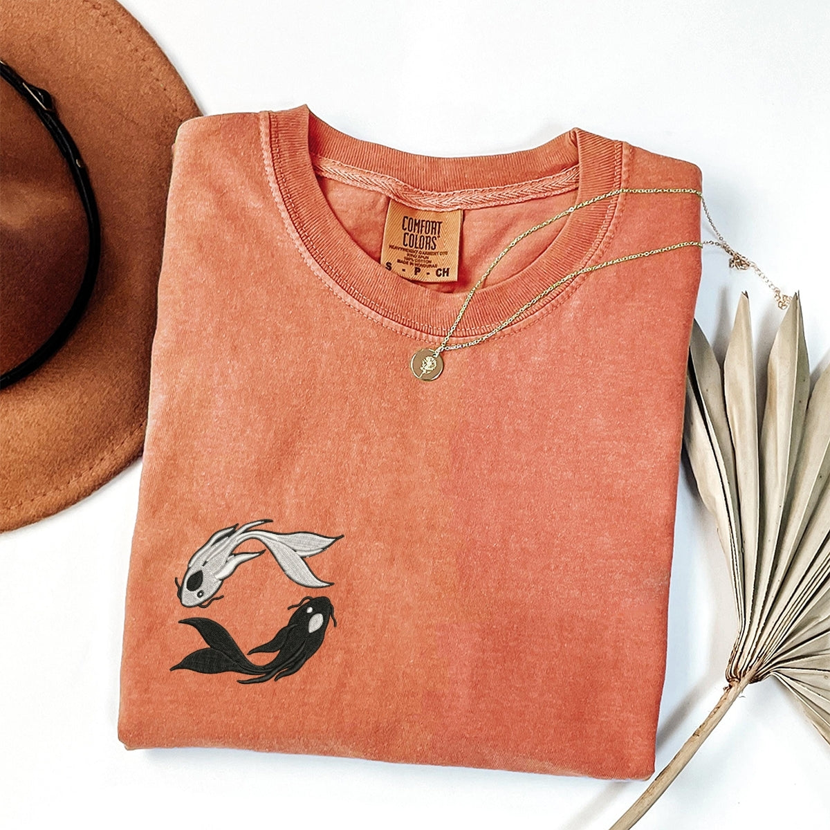 Moon Spirits Custom Embroidered T-Shirt - Ocean & Moon Lover Personalized Gift