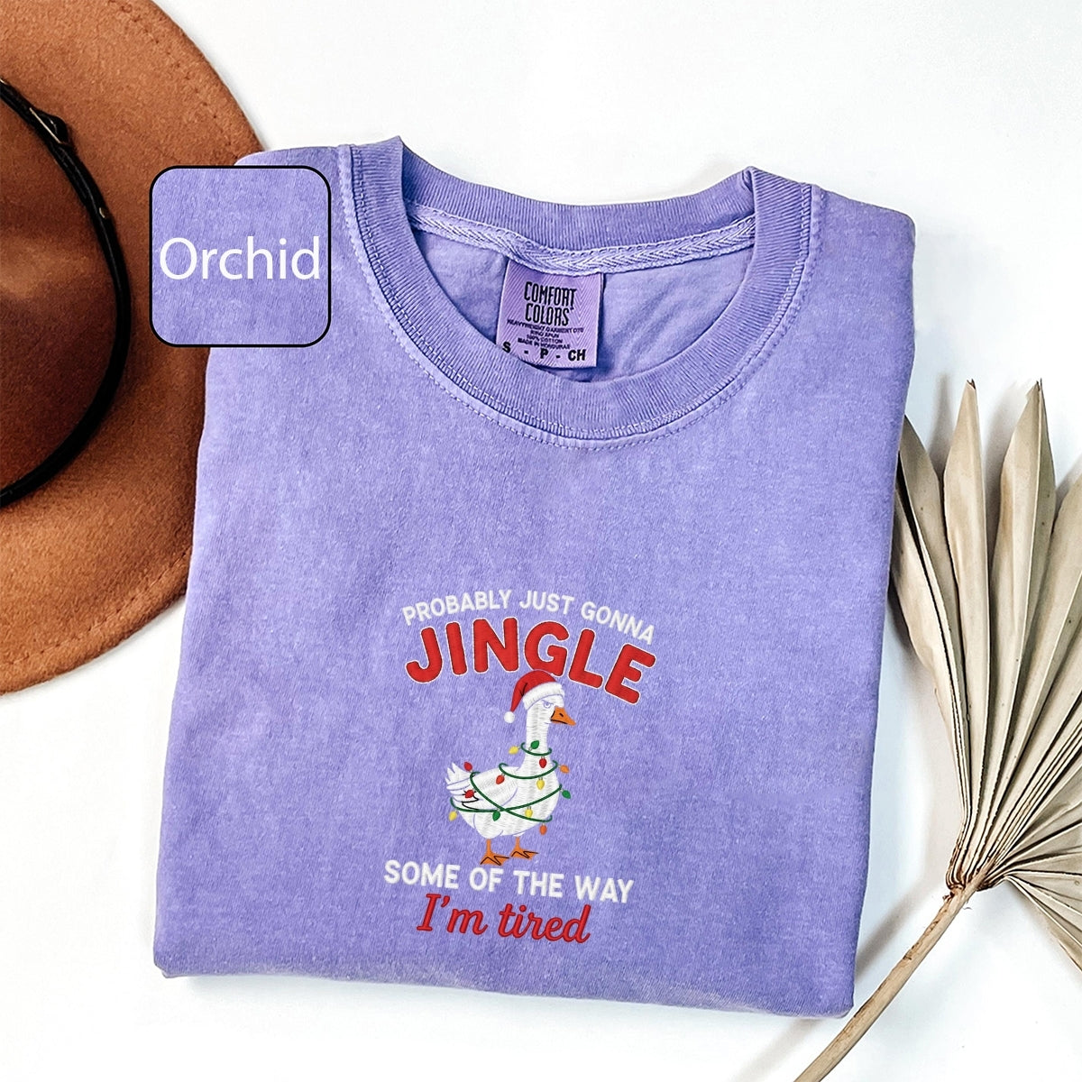 Custom Embroidered Jingle Christmas T-Shirt - Funny Holiday Gift Tee