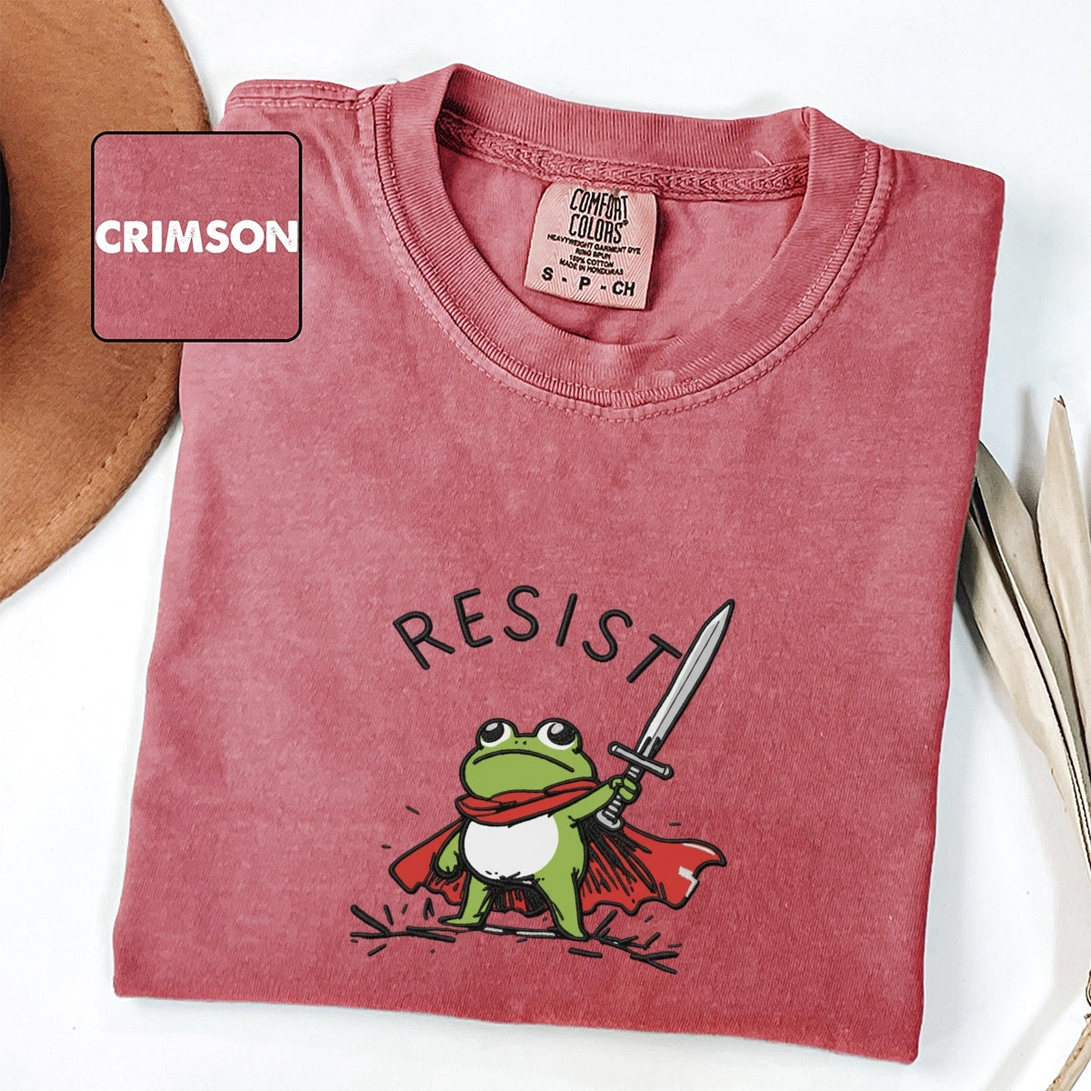 Custom Embroidered RATM Frog T-Shirt - Funny Political Protest Tee