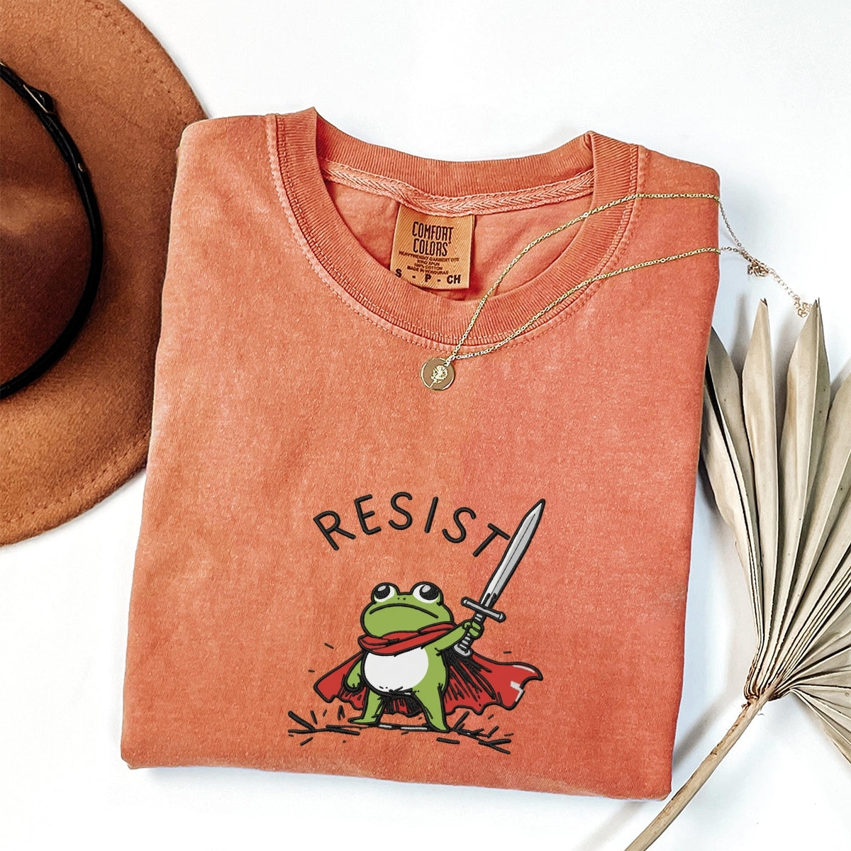 Custom Embroidered RATM Frog T-Shirt - Funny Political Protest Tee