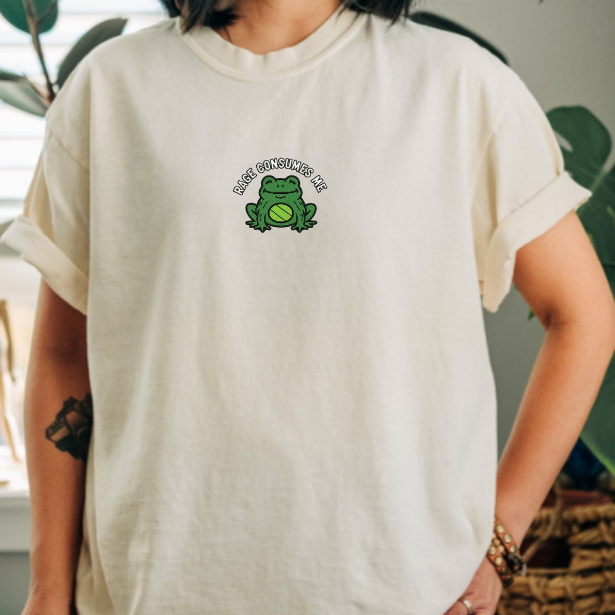 Custom Embroidered Rage Frog T-Shirt - Funny Meme Gift Tee