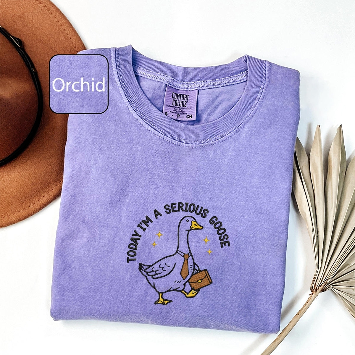 Funny Goose Custom Embroidered T-Shirt - Personalized Sarcastic Gift for Coworkers