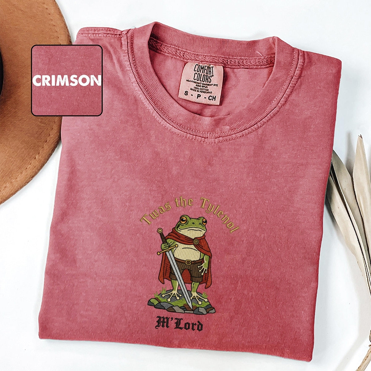 Frog Meme Custom Embroidered T-Shirt - Personalized Ironic Liberal Humor Gift