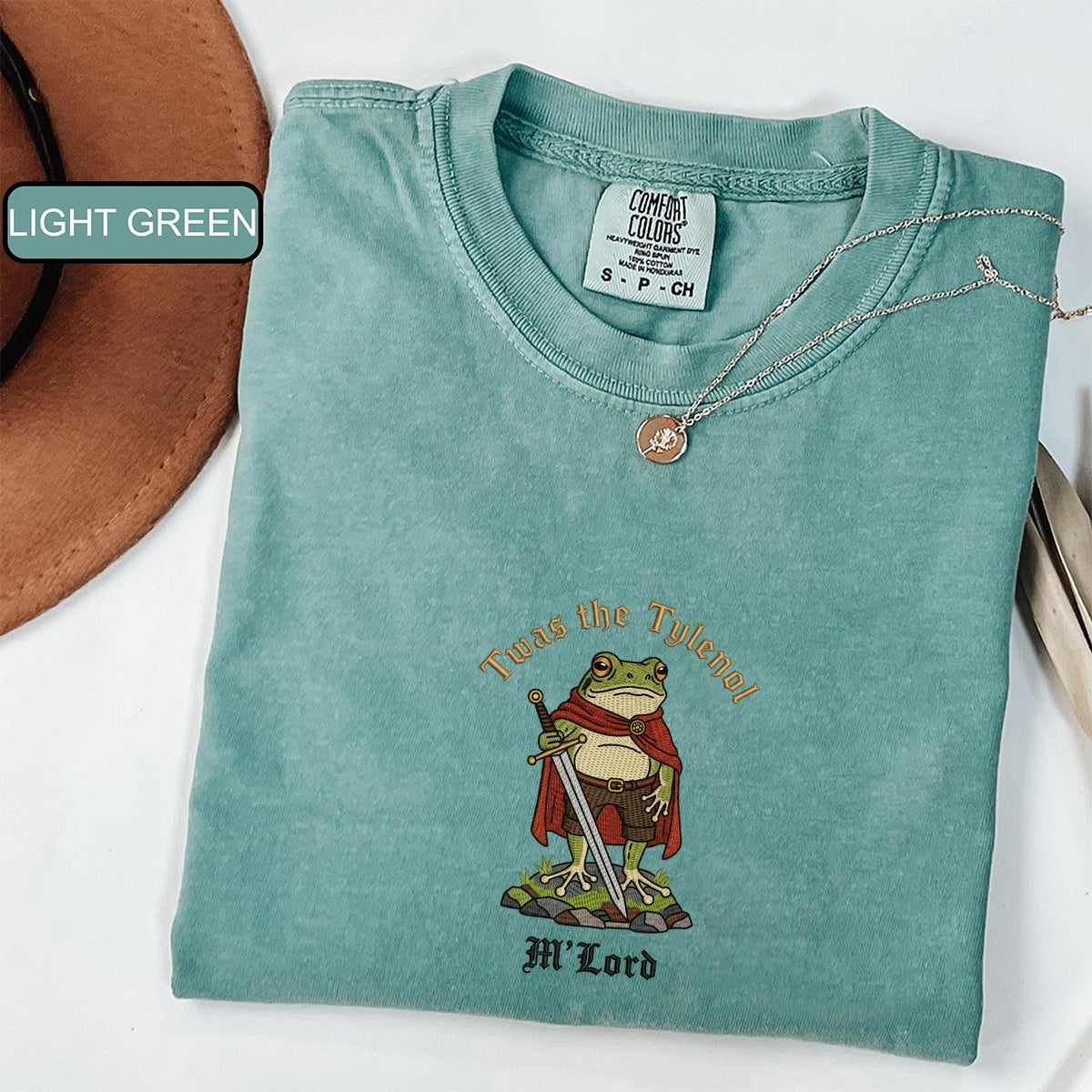 Frog Meme Custom Embroidered T-Shirt - Personalized Ironic Liberal Humor Gift