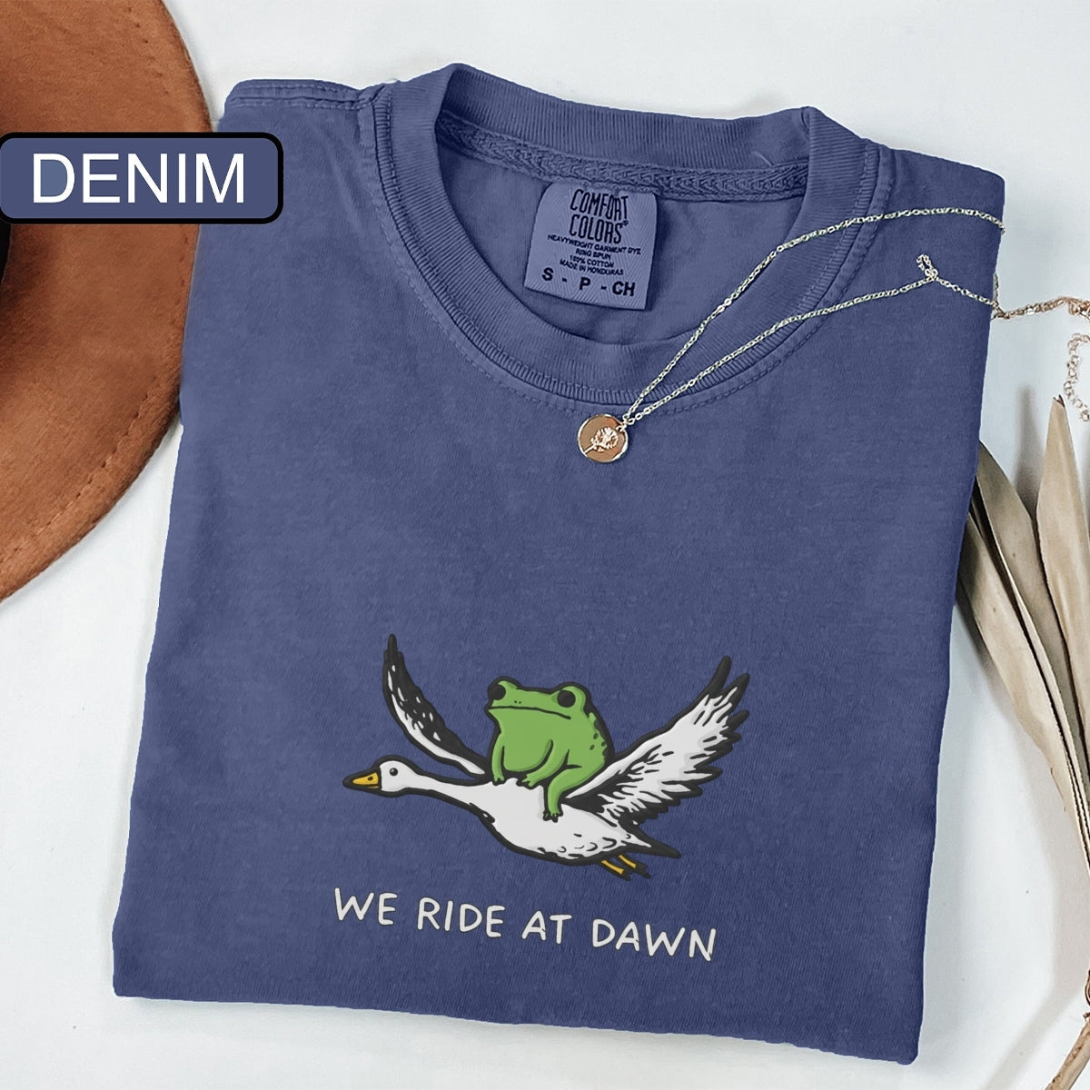 Frog & Goose Custom Embroidered T-Shirt - Personalized Chaotic Animal Gamer Gift
