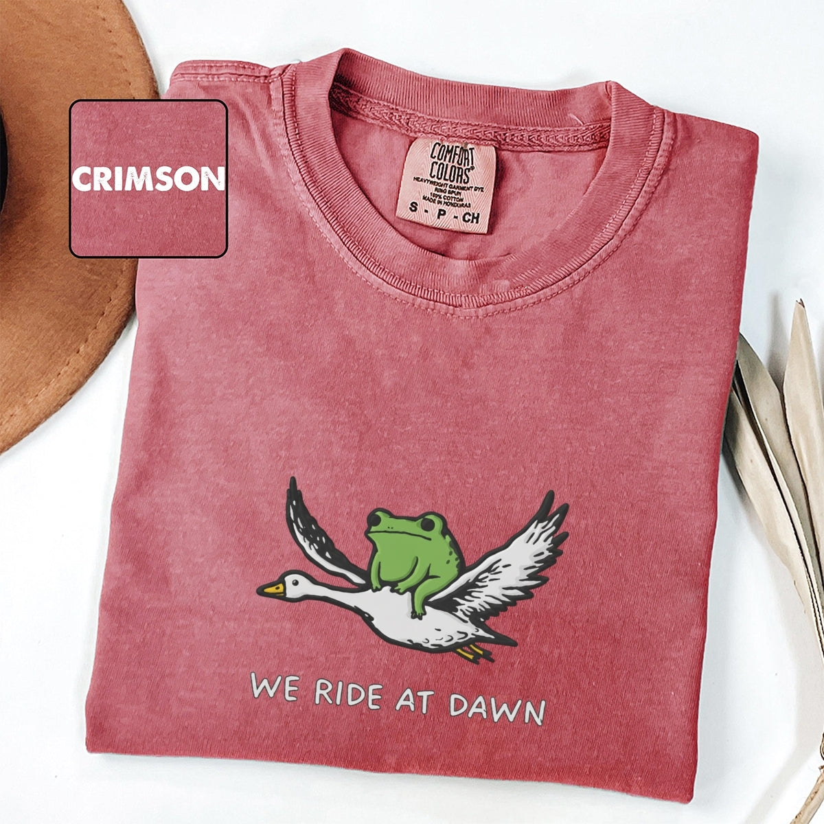 Frog & Goose Custom Embroidered T-Shirt - Personalized Chaotic Animal Gamer Gift