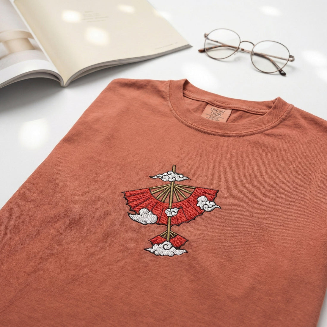 Wind Element Glider Custom Embroidered T-Shirt - Personalized Fantasy Adventure Gift