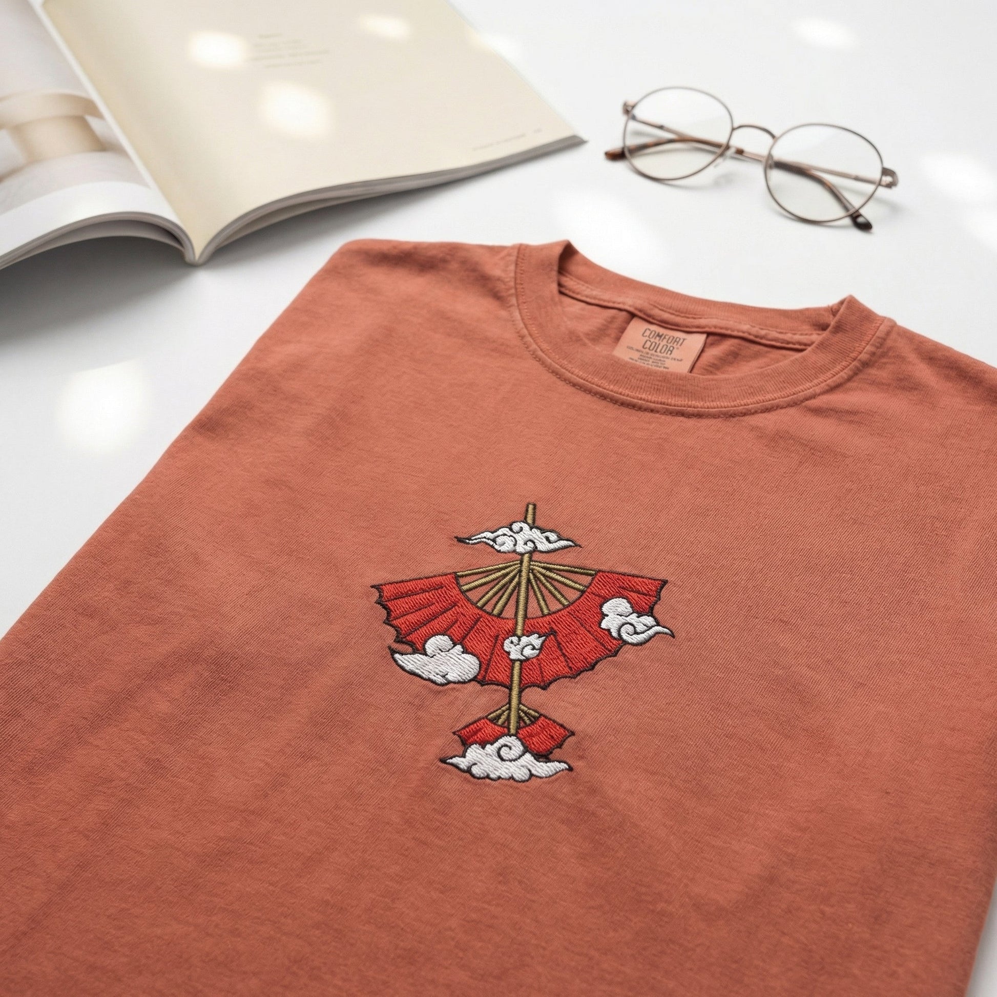 Wind Element Glider Custom Embroidered T-Shirt - Personalized Fantasy Adventure Gift