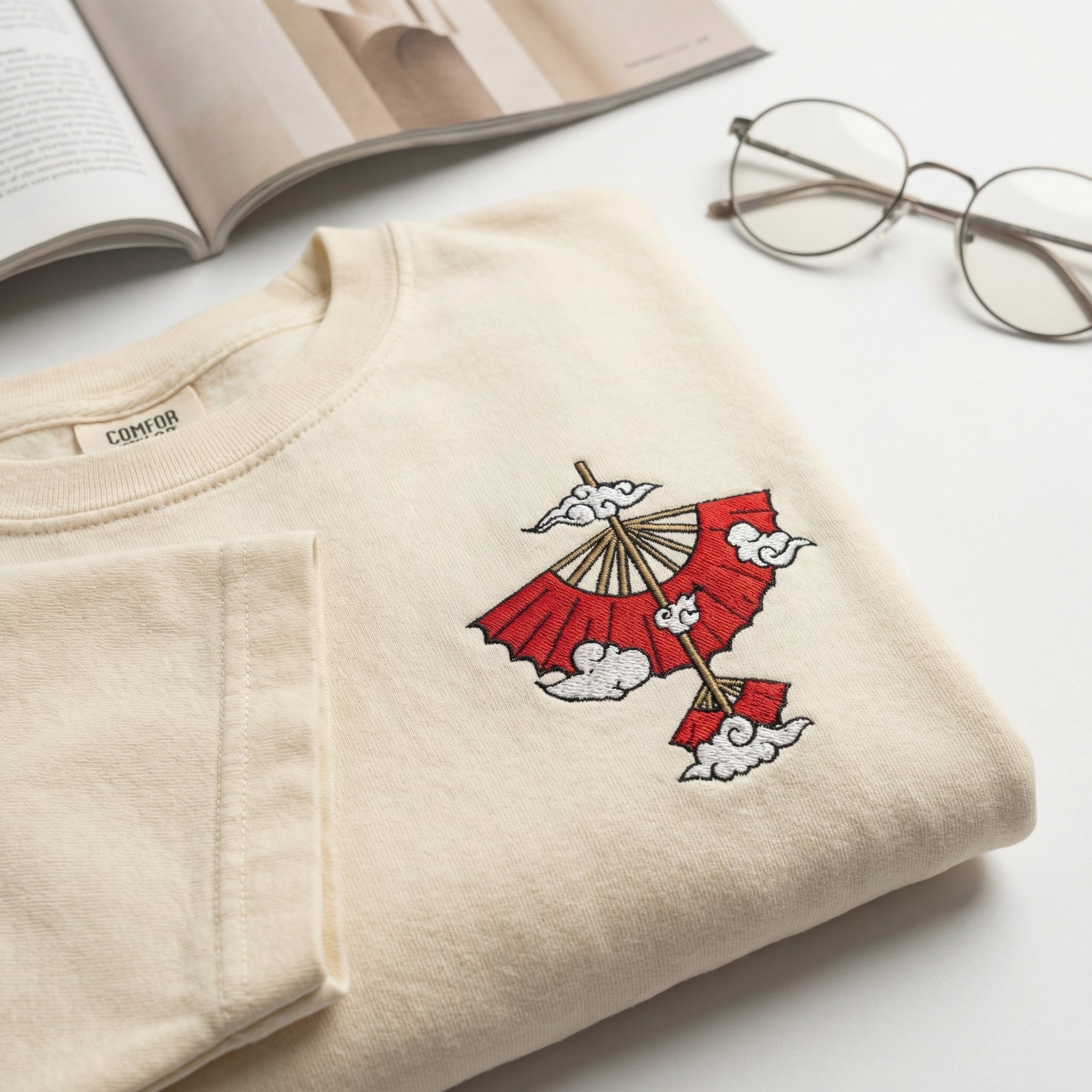 Wind Element Glider Custom Embroidered T-Shirt - Personalized Fantasy Adventure Gift