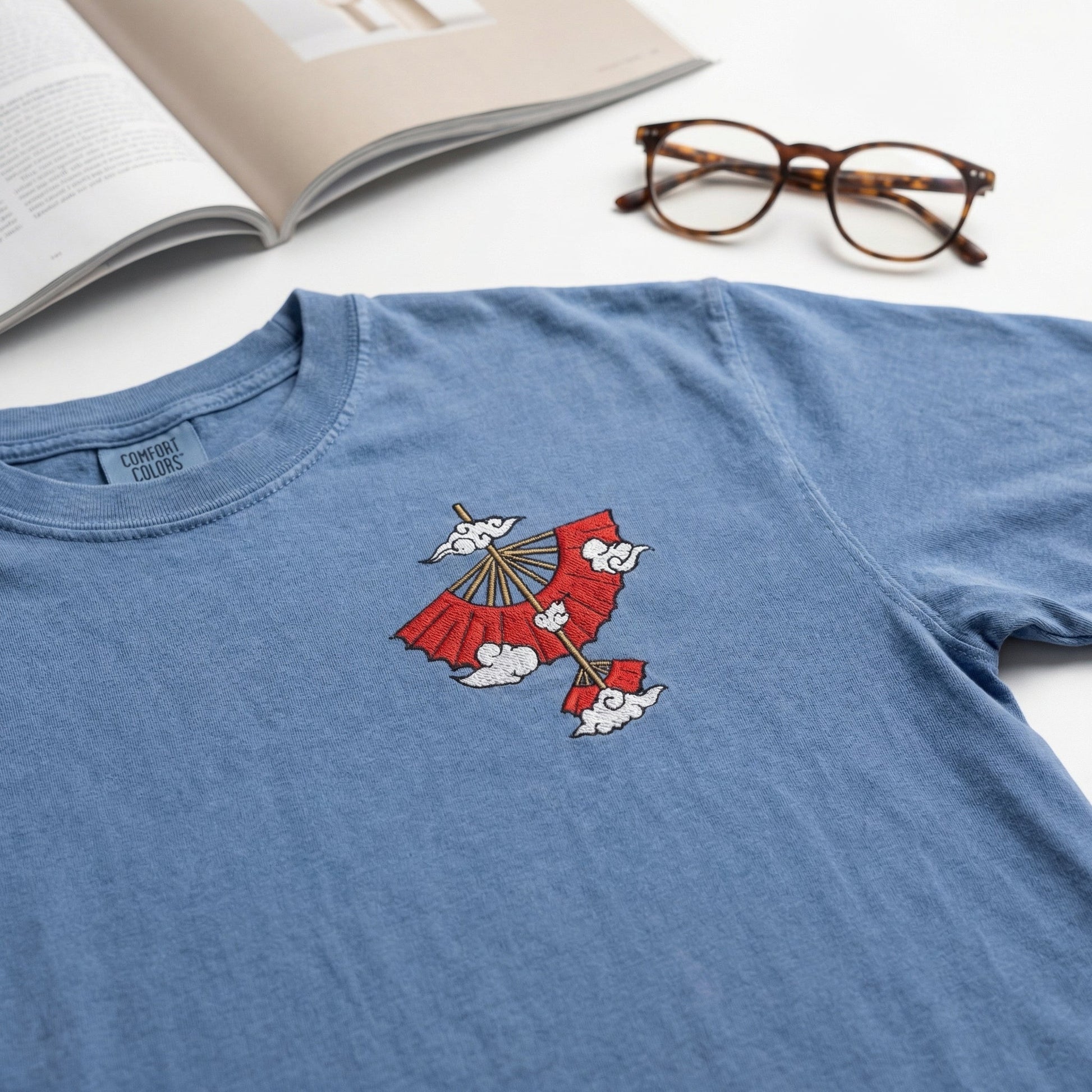 Wind Element Glider Custom Embroidered T-Shirt - Personalized Fantasy Adventure Gift