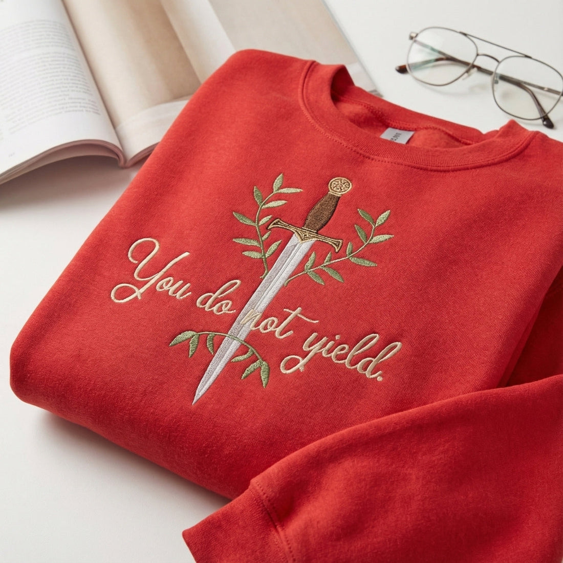 Throne of Glass Custom Embroidered Sweatshirt - Personalized Reader Hoodie Gift