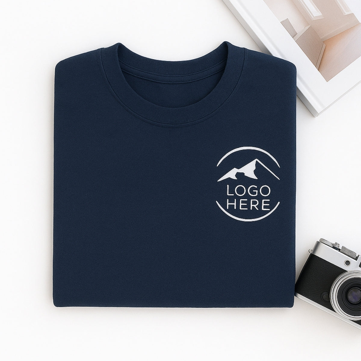 Custom Logo Embroidered Sweatshirt - Business Corporate Apparel - Personalized Company Gift