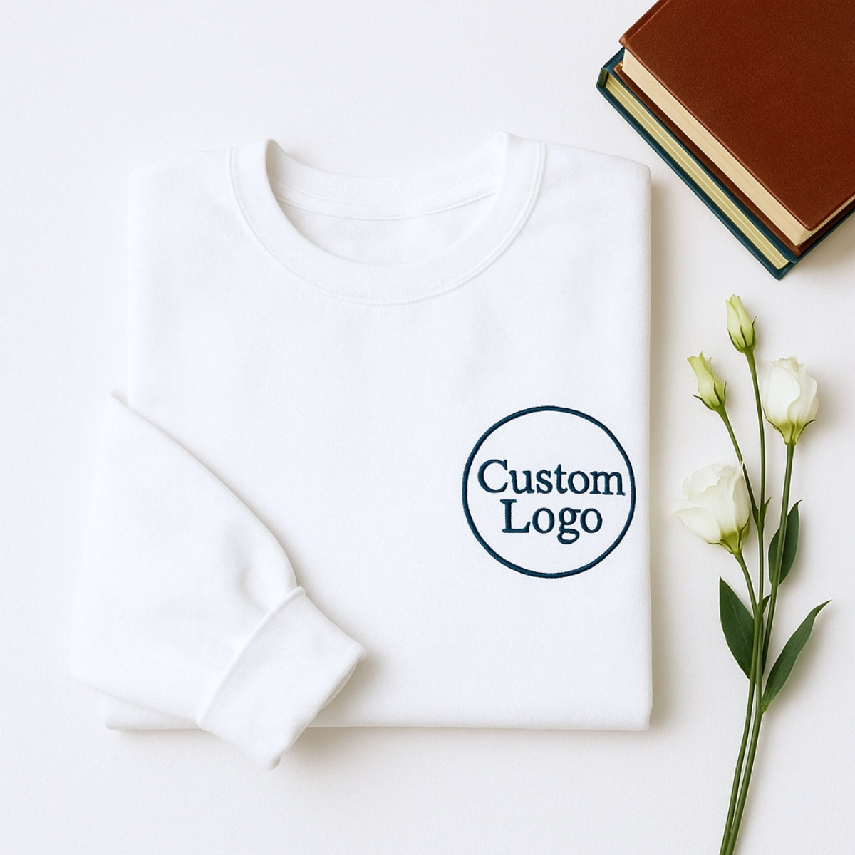 Custom Logo Embroidered Sweatshirts - Corporate Business Apparel - Personalized Employee Uniforms