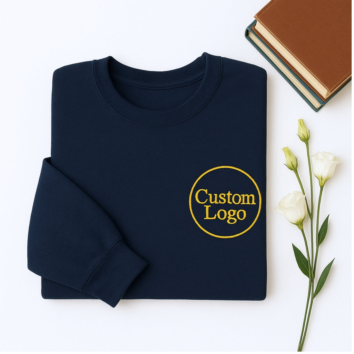 Custom Logo Embroidered Sweatshirts - Corporate Business Apparel - Personalized Employee Uniforms
