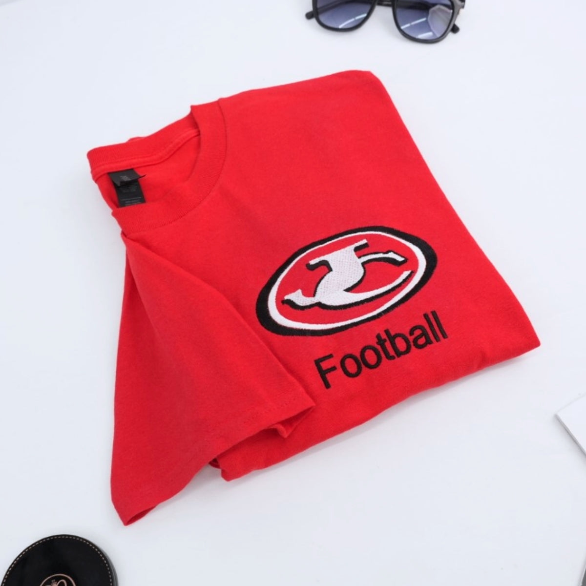 Custom Logo Embroidered T-Shirts - Business Brand Apparel - Personalized Corporate Team Gift