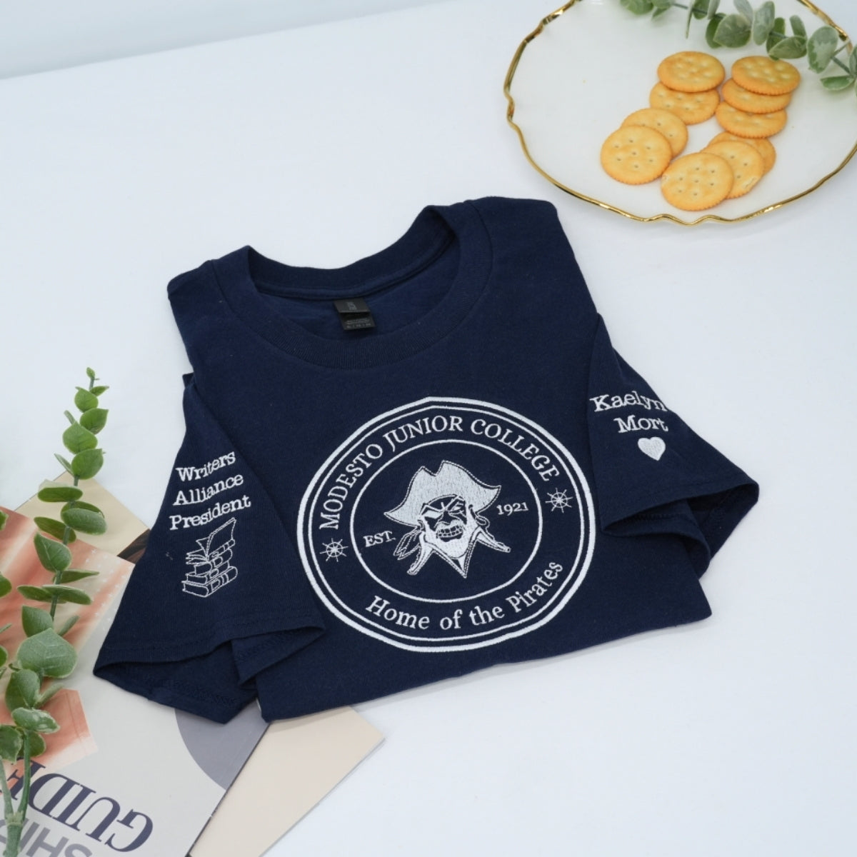 Custom Logo Embroidered Hoodies - School Organization Sweatshirts - Personalized Team Apparel Gift