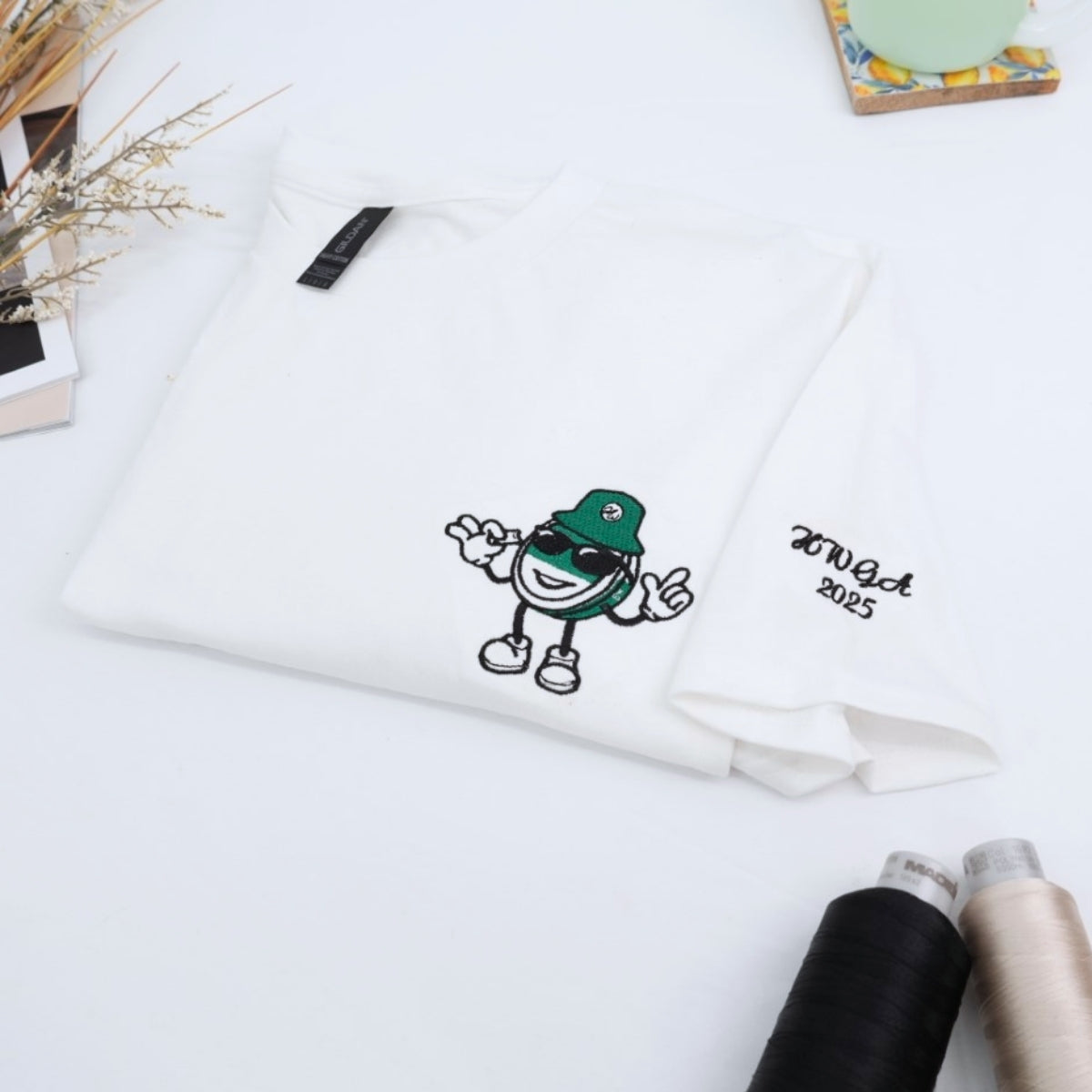 Mascot Logo Custom Embroidered Hoodie - Personalized Team Sweatshirt - Perfect Team Gift
