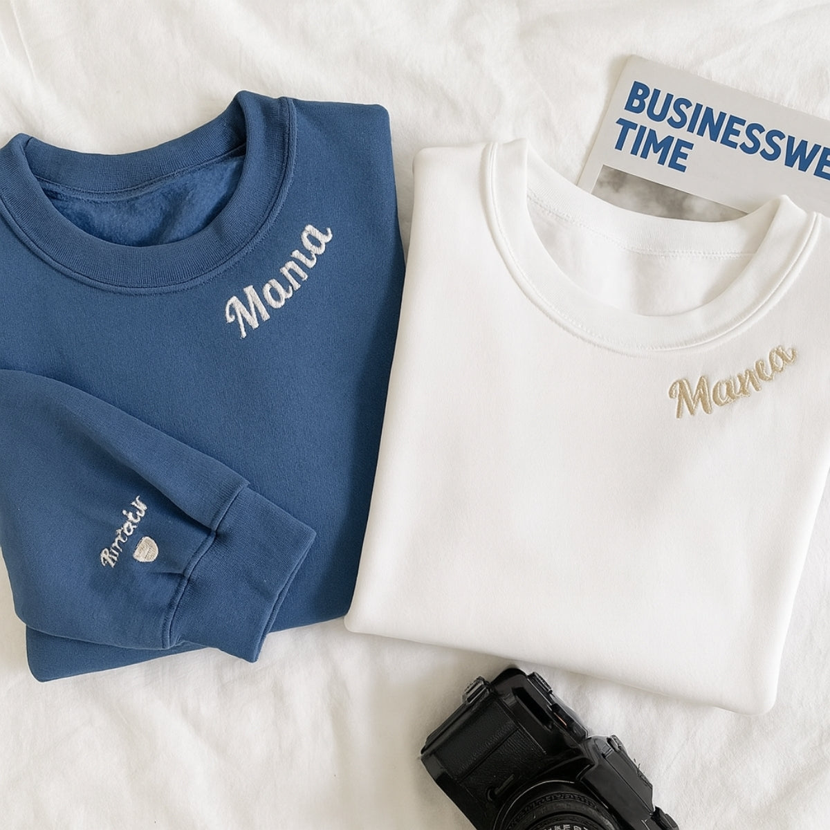 Name Custom Embroidered Hoodie - Personalized Mom Sweatshirt - Perfect Mother's Day Gift